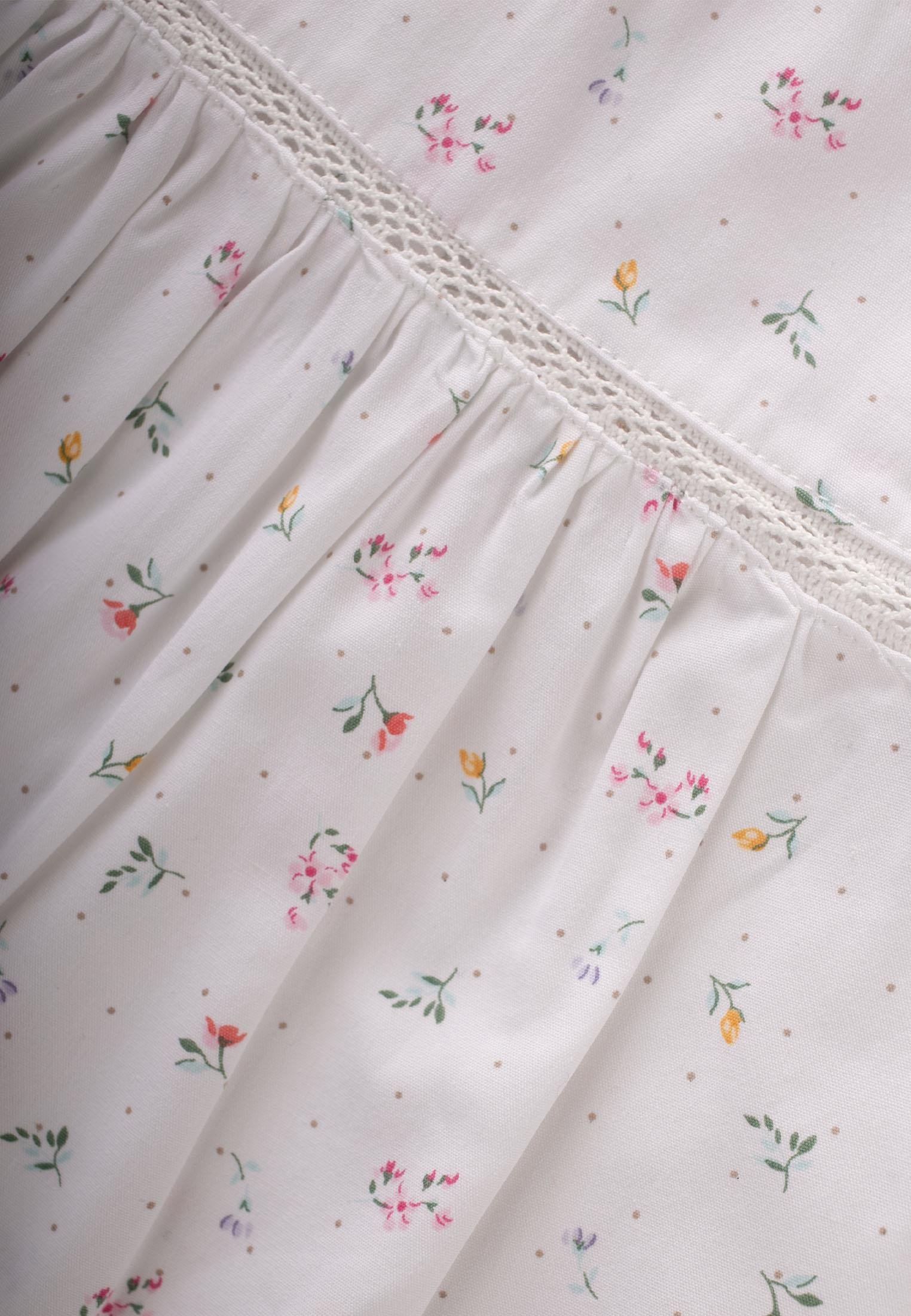 CigitÇıtır Çiçek Desenli Şortlu Takım 0-3 Yaş KIRIK BEYAZ