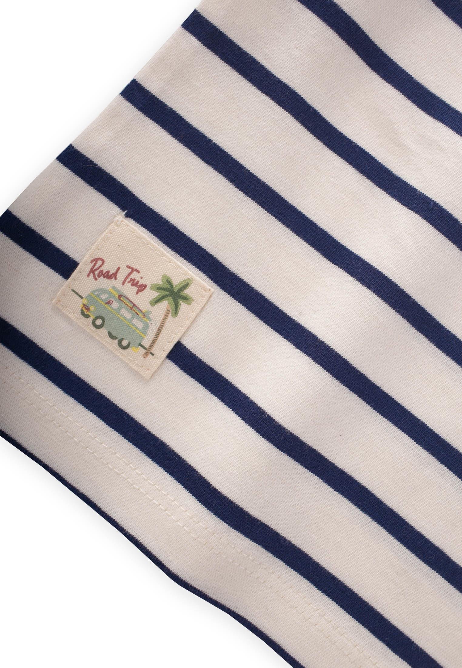 CigitÇizgili Şortlu Takım 1-7 Yaş LACİVERT