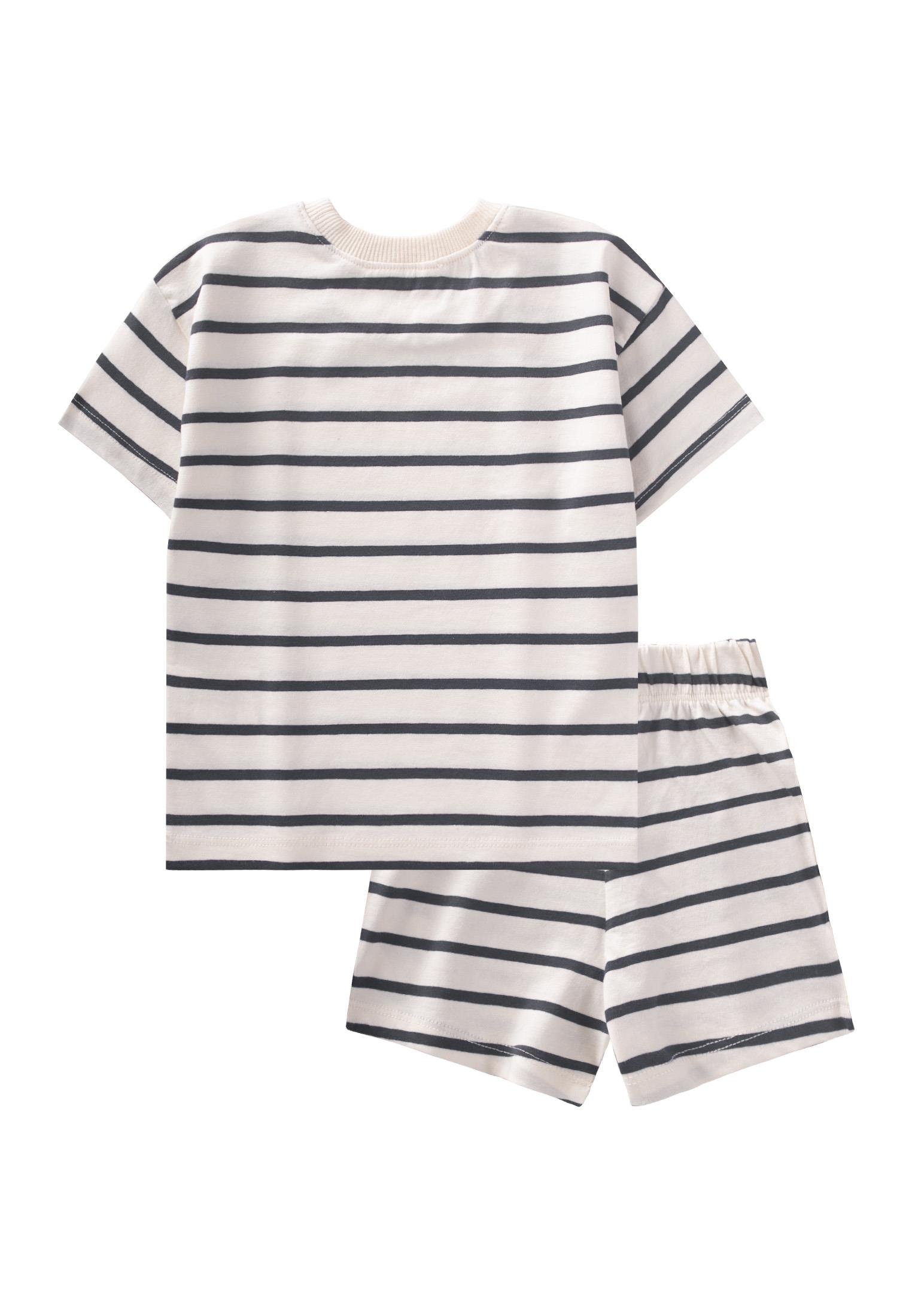 CigitÇizgili Şortlu Takım 1-7 Yaş ANTRASİT