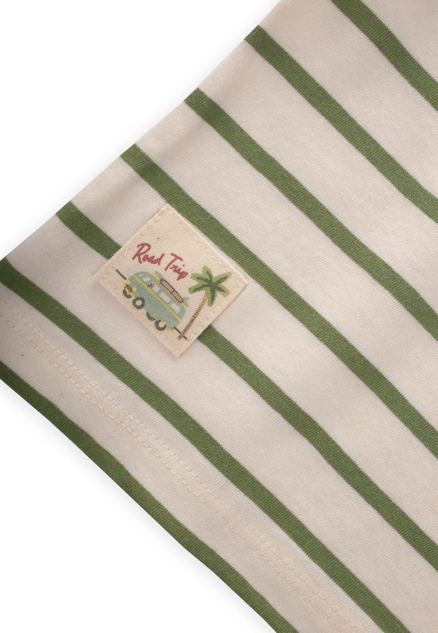 CigitÇizgili Şortlu Takım 1-7 Yaş YAĞ YEŞİLİ