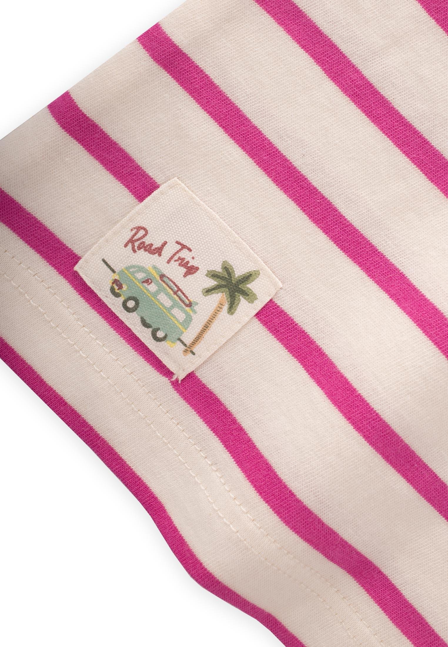 CigitÇizgili Şortlu Takım 1-7 Yaş FUŞYA