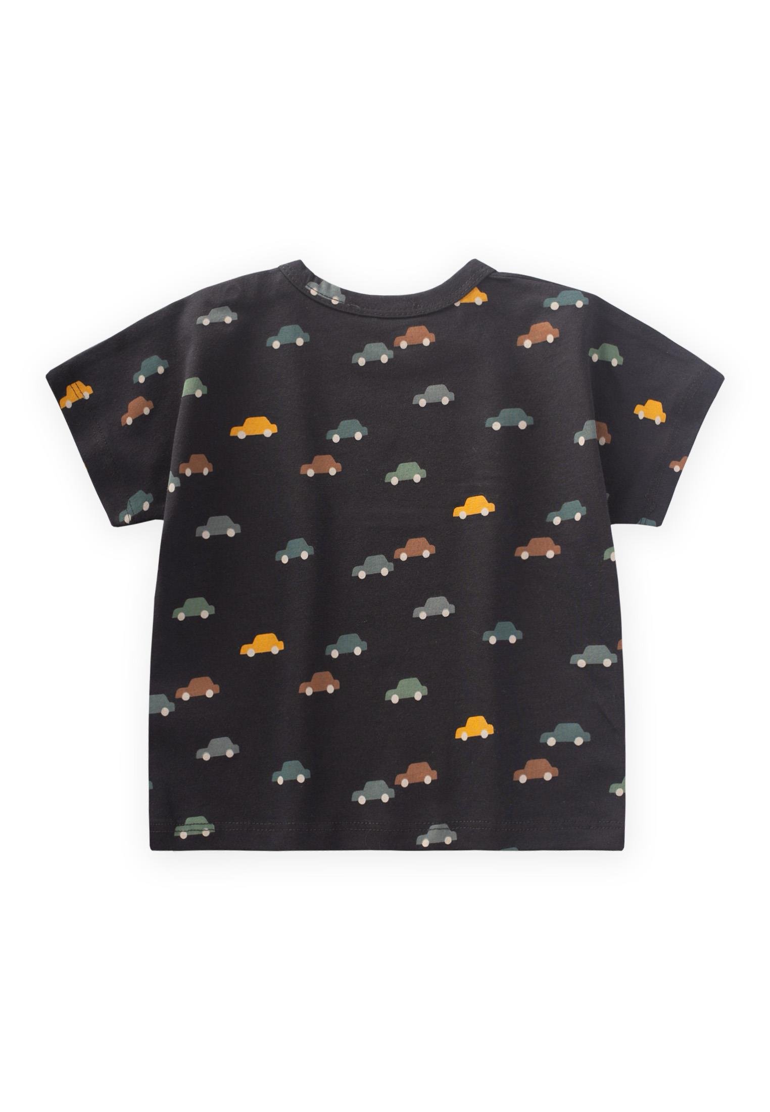 CigitAraba Desenli T-Shırt 1-5 Yaş ANTRASİT