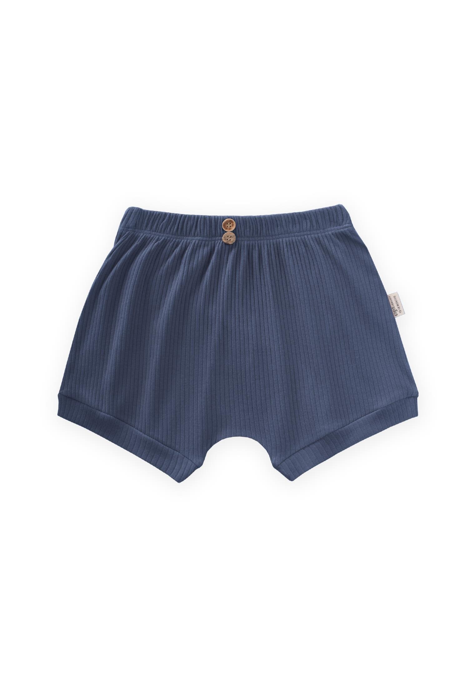 CigitBasic Manşetli Şort 0-3 Yaş LACİVERT