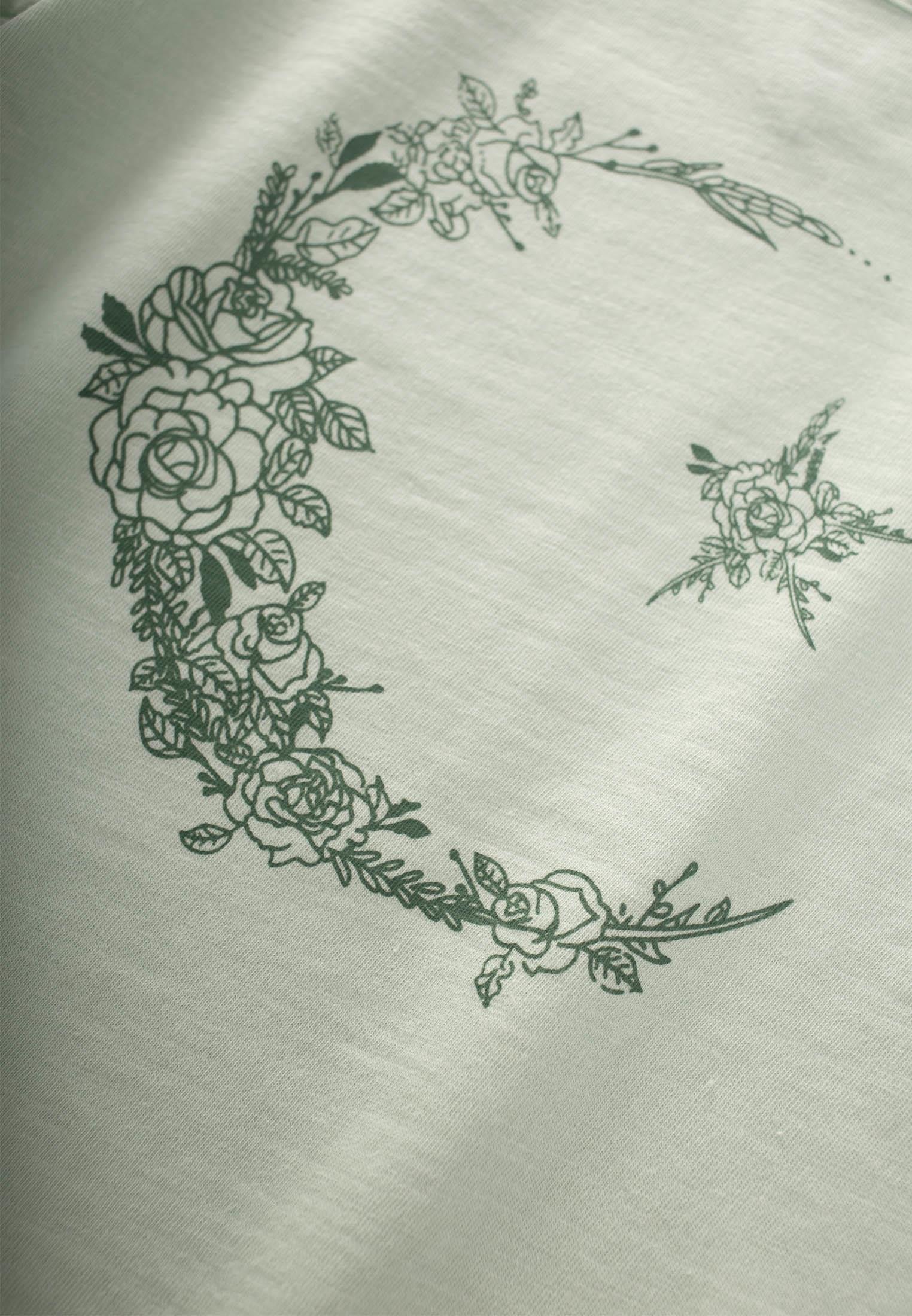 CigitBaskılı T-Shırt 2-8 Yaş SU YEŞİLİ