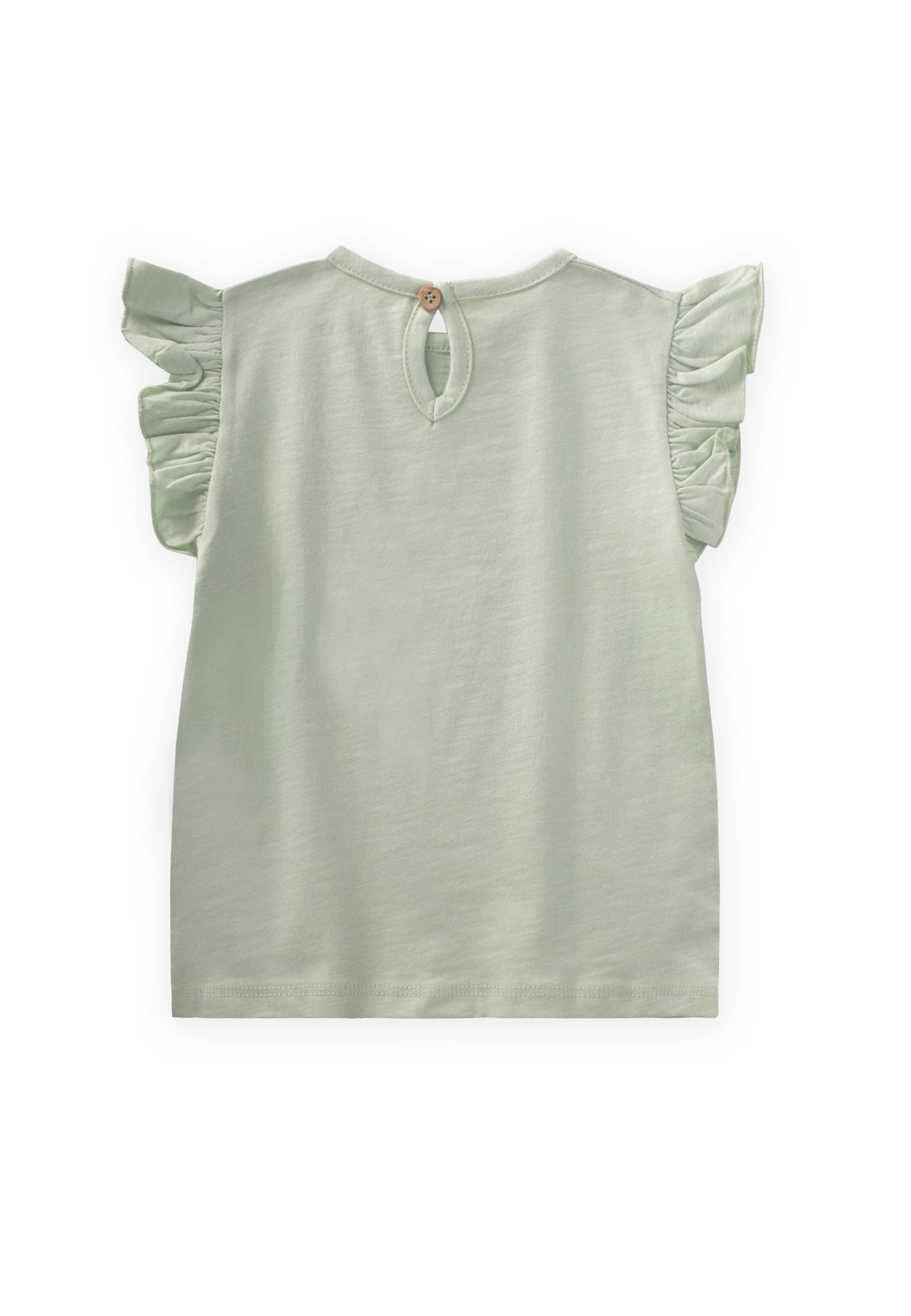 CigitBaskılı T-Shırt 2-8 Yaş SU YEŞİLİ