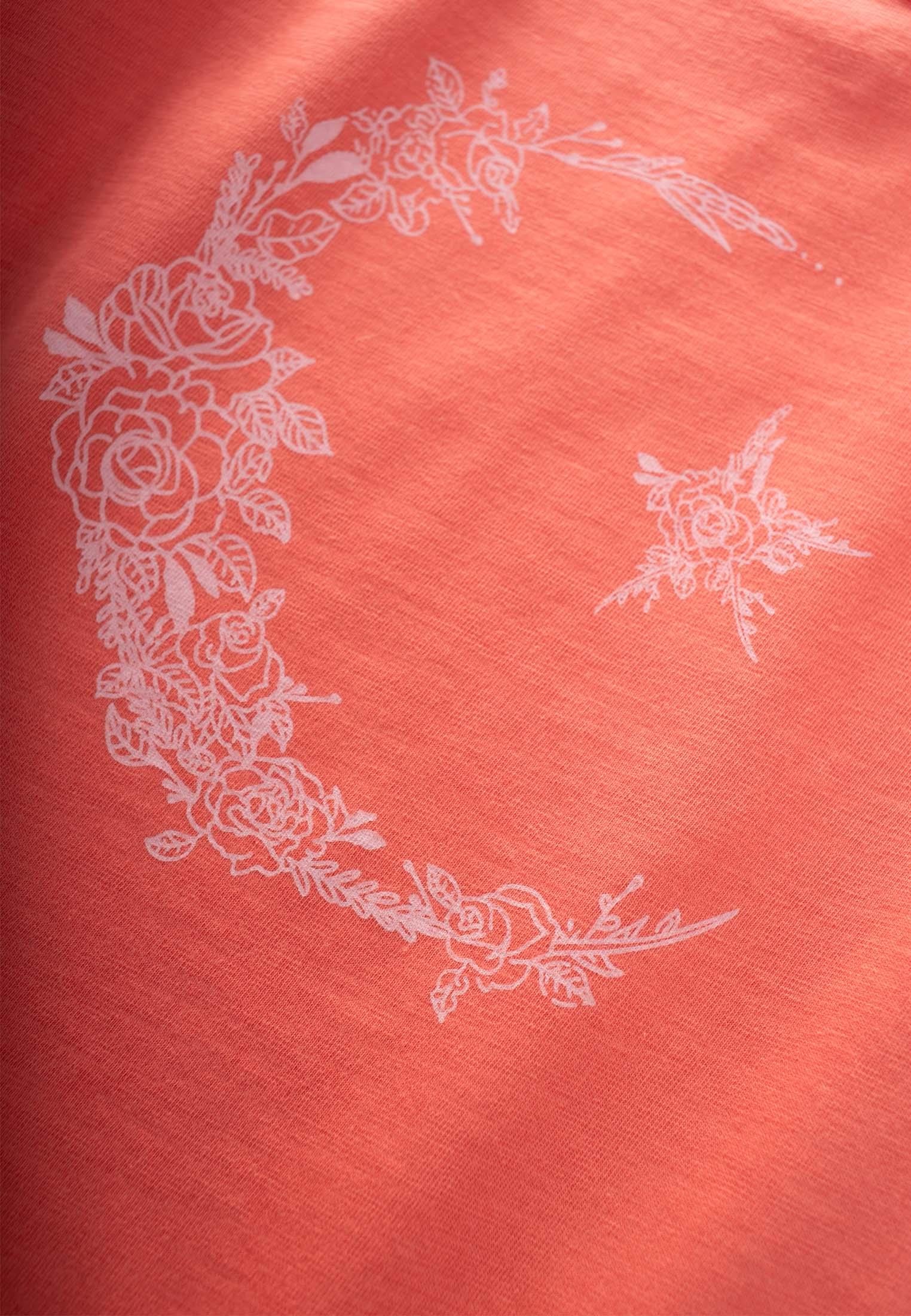 CigitBaskılı T-Shırt 2-8 Yaş MERCAN