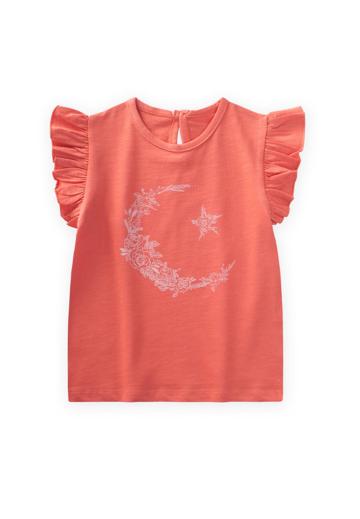 CigitBaskılı T-Shırt 2-8 Yaş MERCAN