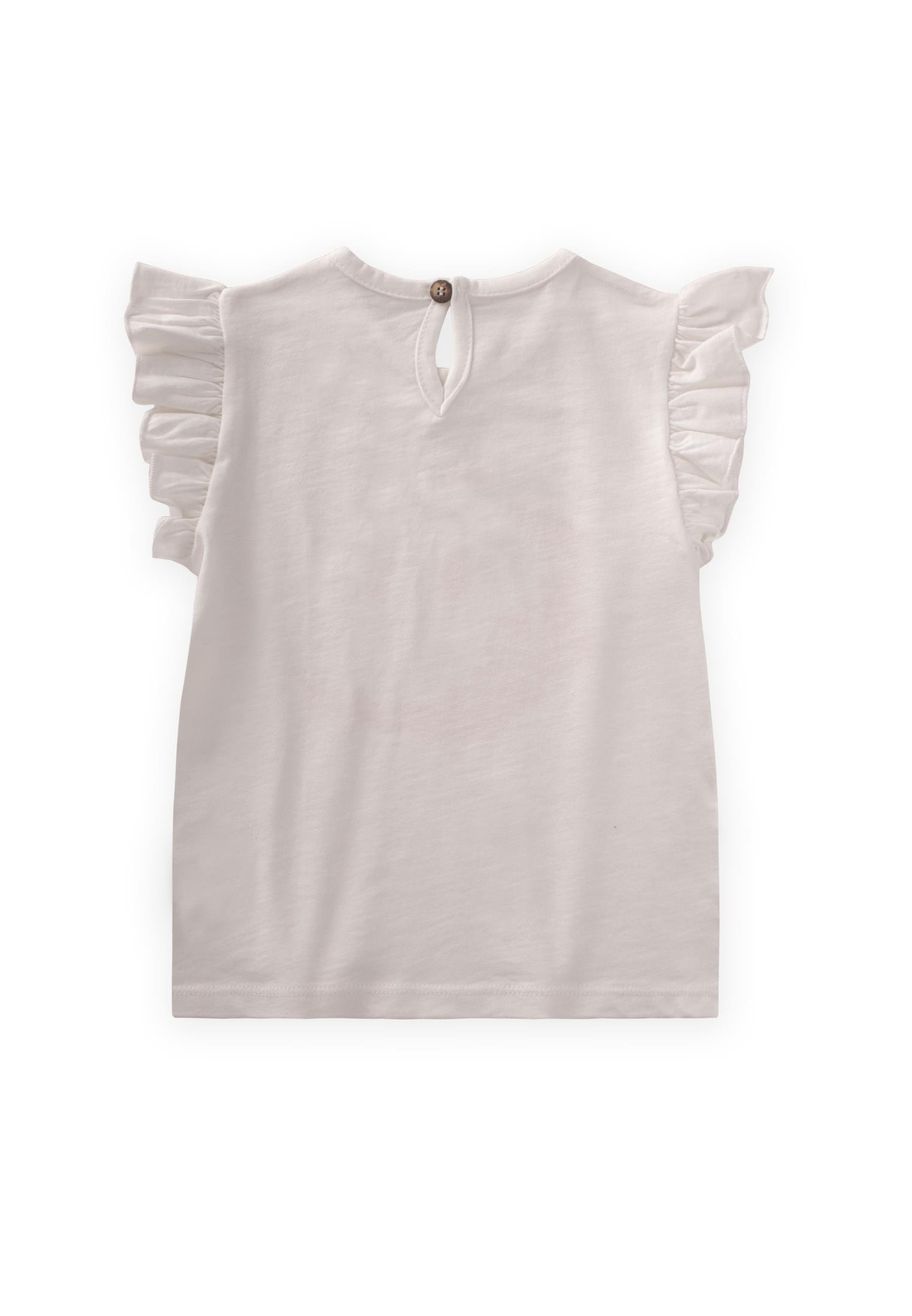 CigitBaskılı T-Shırt 2-8 Yaş KIRIK BEYAZ