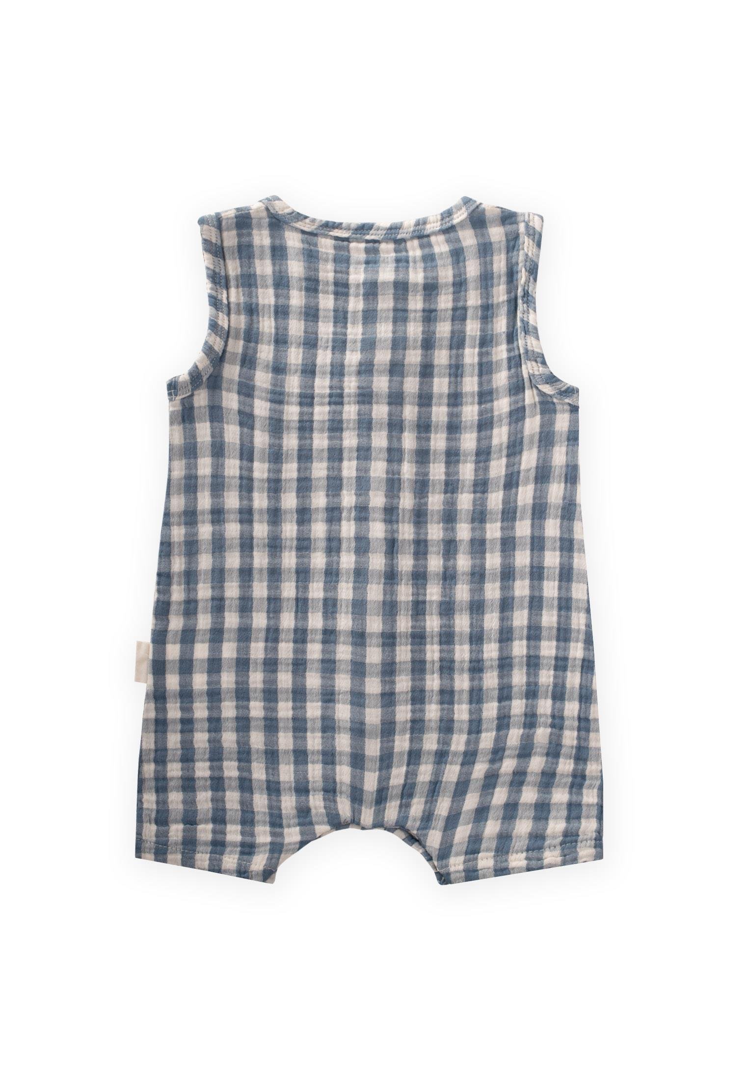 CigitÇizgili Müslin Tulum 0-3 Yaş İNDİGO EKOSE