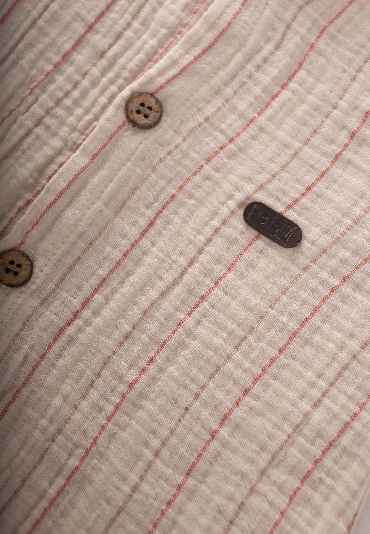 CigitÇizgili Müslin Tulum 0-3 Yaş KİREMİT ÇİZGİLİ