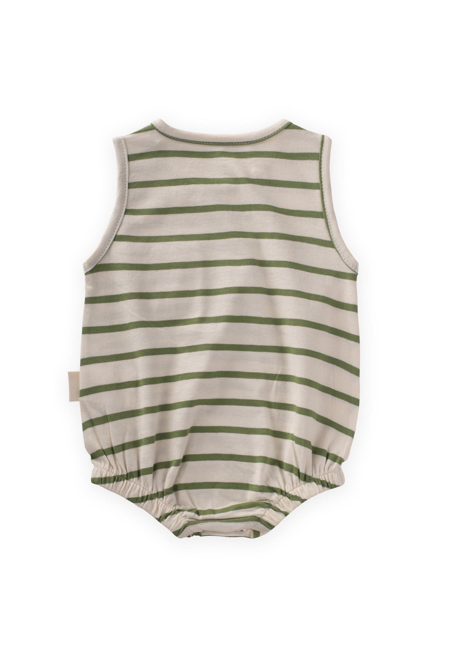 CigitÇizgili Cepli Zıbın 0-3 Yaş YAĞ YEŞİLİ