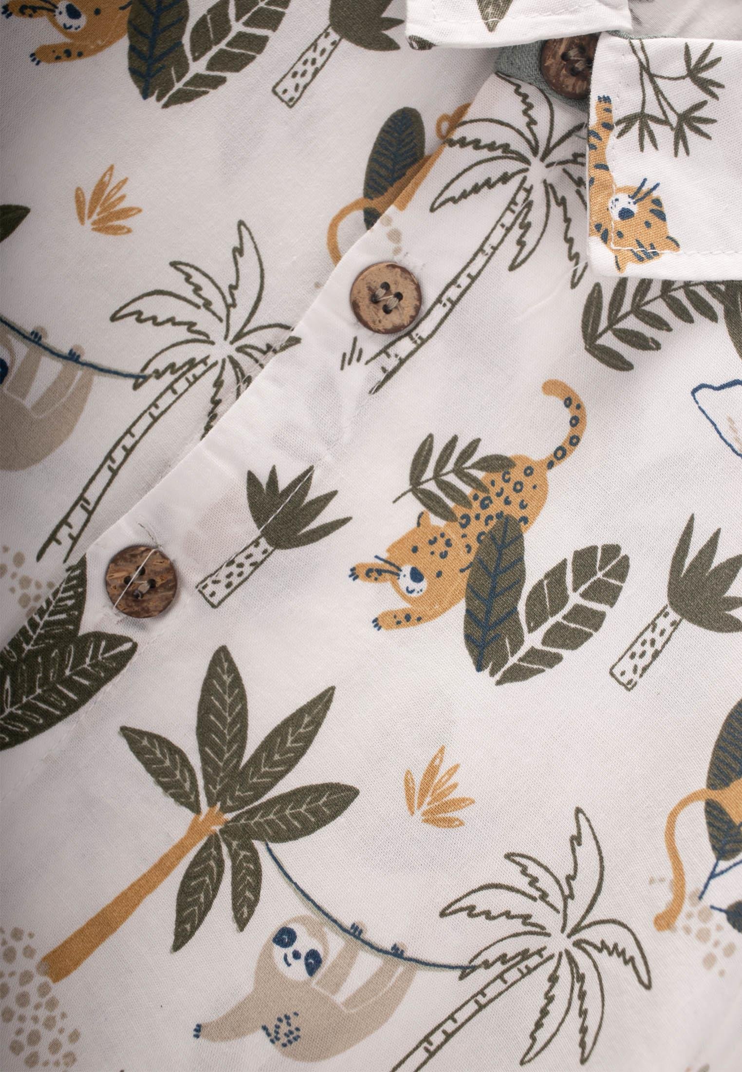 CigitDesenli Gömlek Takım 1-6 Yaş PALMİYE DESEN