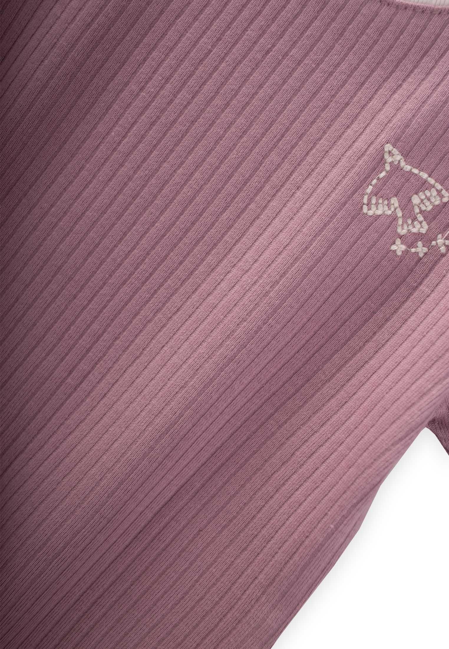 CigitKuş Nakışlı Garnili Fitilli Takım 0-5 Yaş LEYLAK