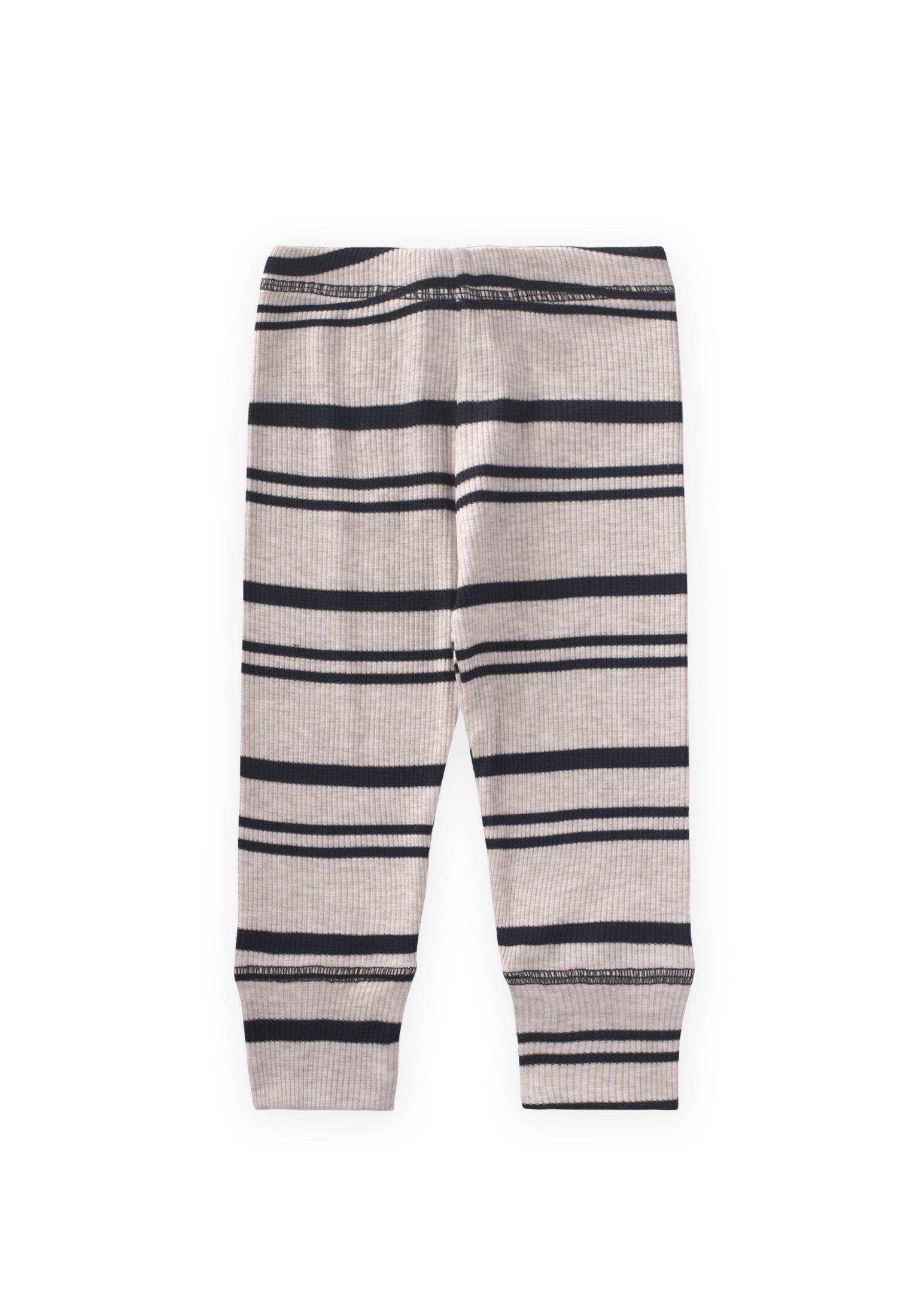 CigitDesenli Karyoka Detaylı Tayt 0-3 Yaş BEJ ÇİZGİLİ