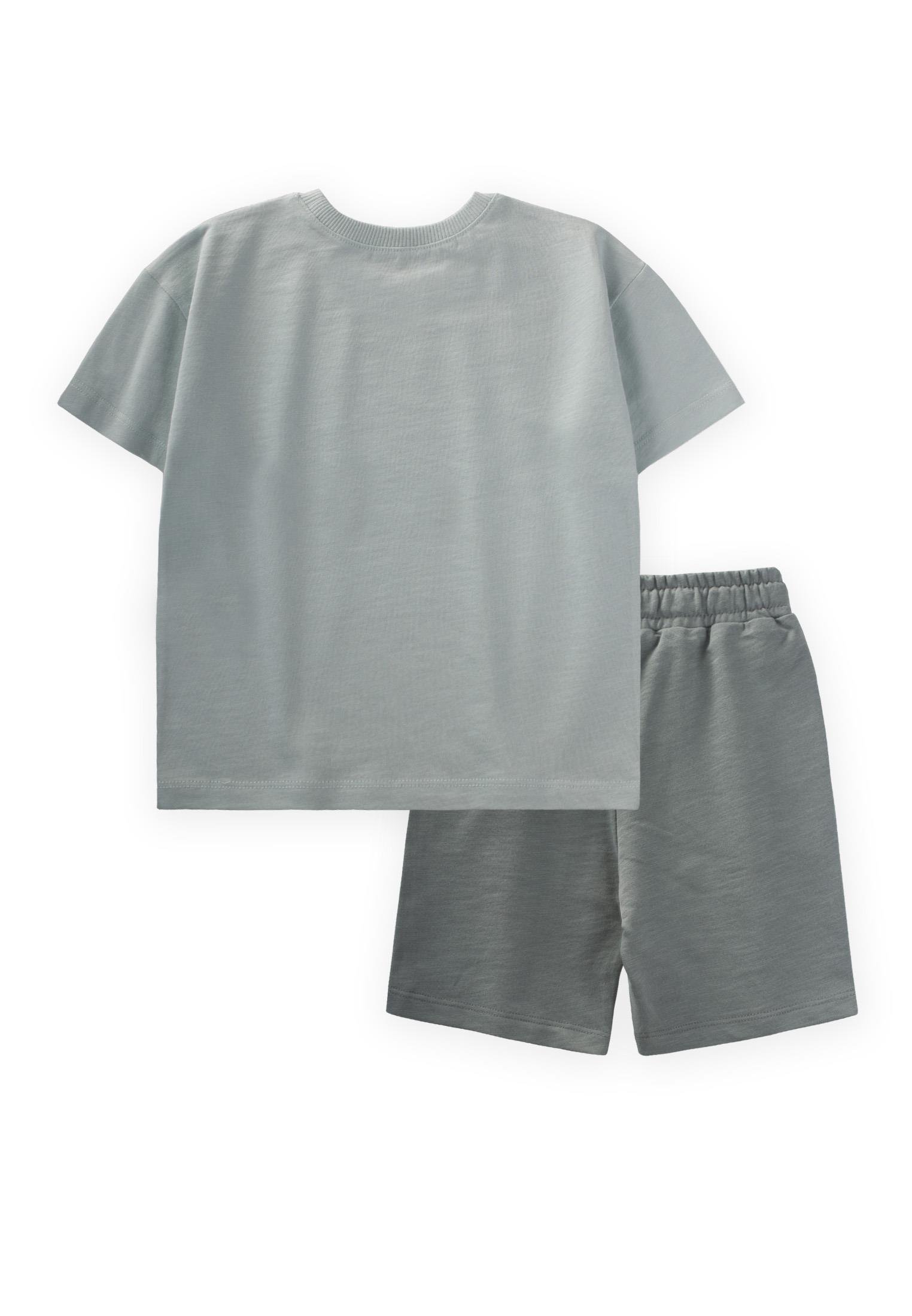 CigitSunshine Days Baskılı T-Shırt Takım 2-8 Yaş MİNT YEŞİLİ