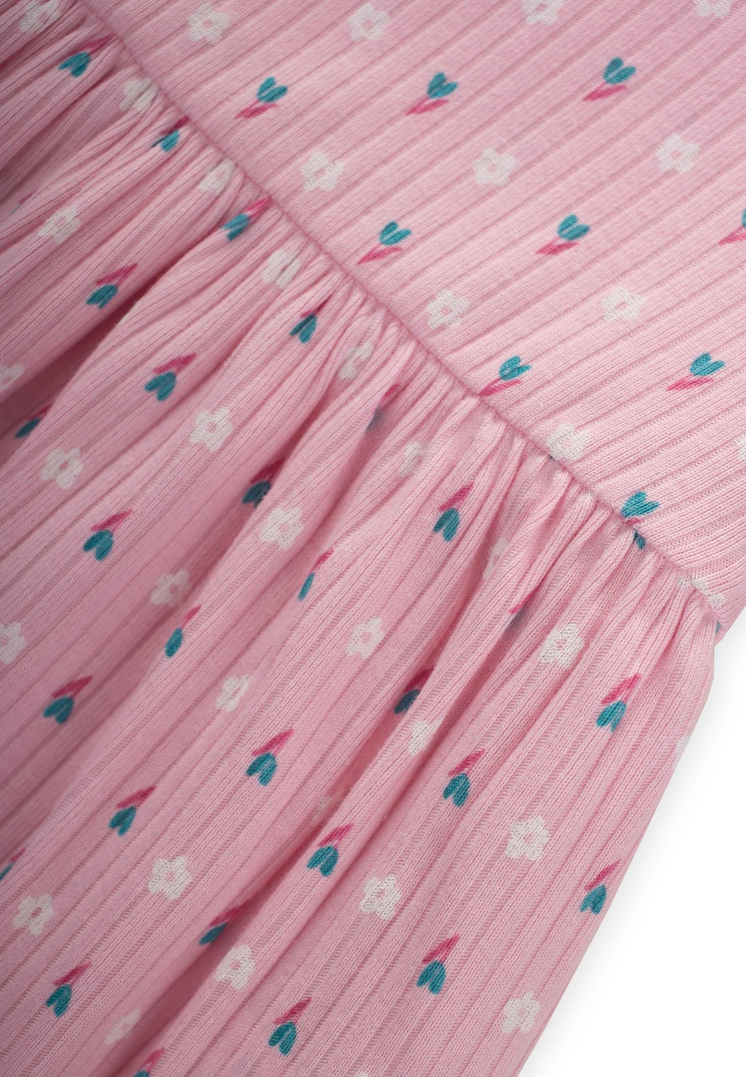 CigitDesenli Fitilli Tunik Takım 1-8 Yaş PEMBE