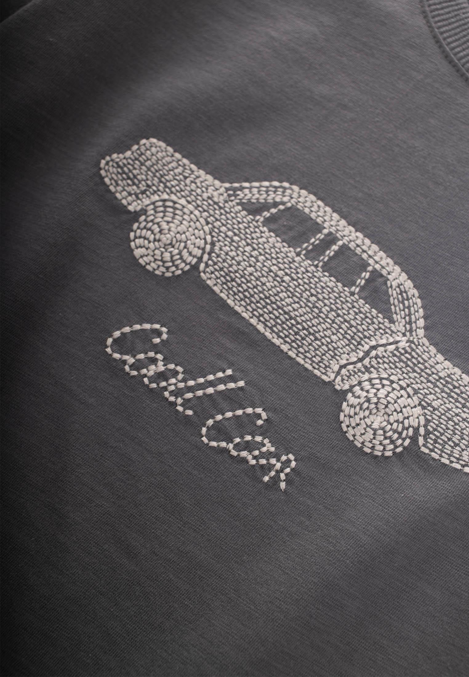 CigitPunto Araba Nakışlı T-Shırt 2-10 Yaş GRİ