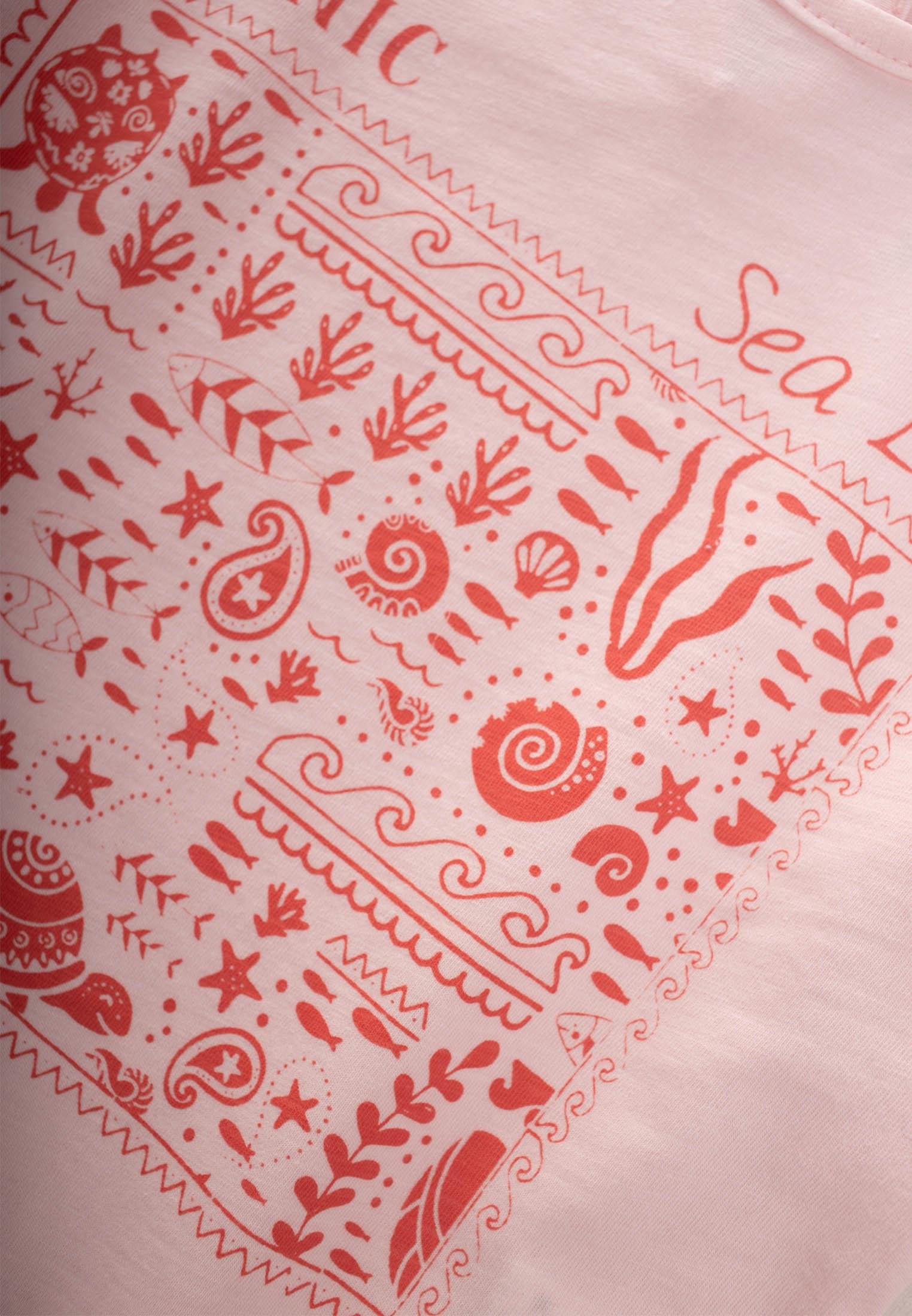 CigitEtnik Baskılı T-Shırt 1-8 Yaş PUDRA PEMBE