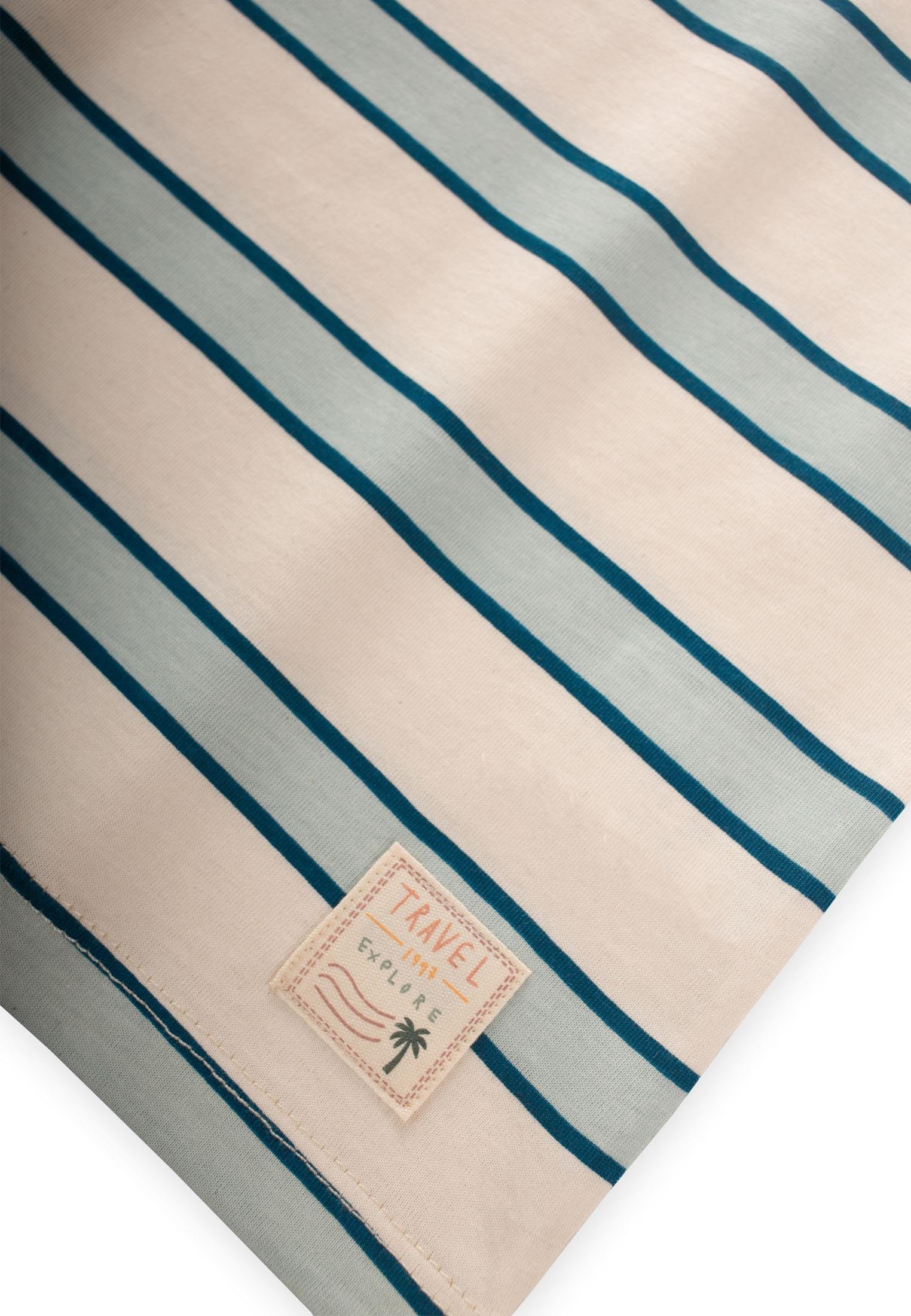 CigitÇizgili Cepli Kaprili Takım 2-10 Yaş LACİVERT ÇİZGİLİ