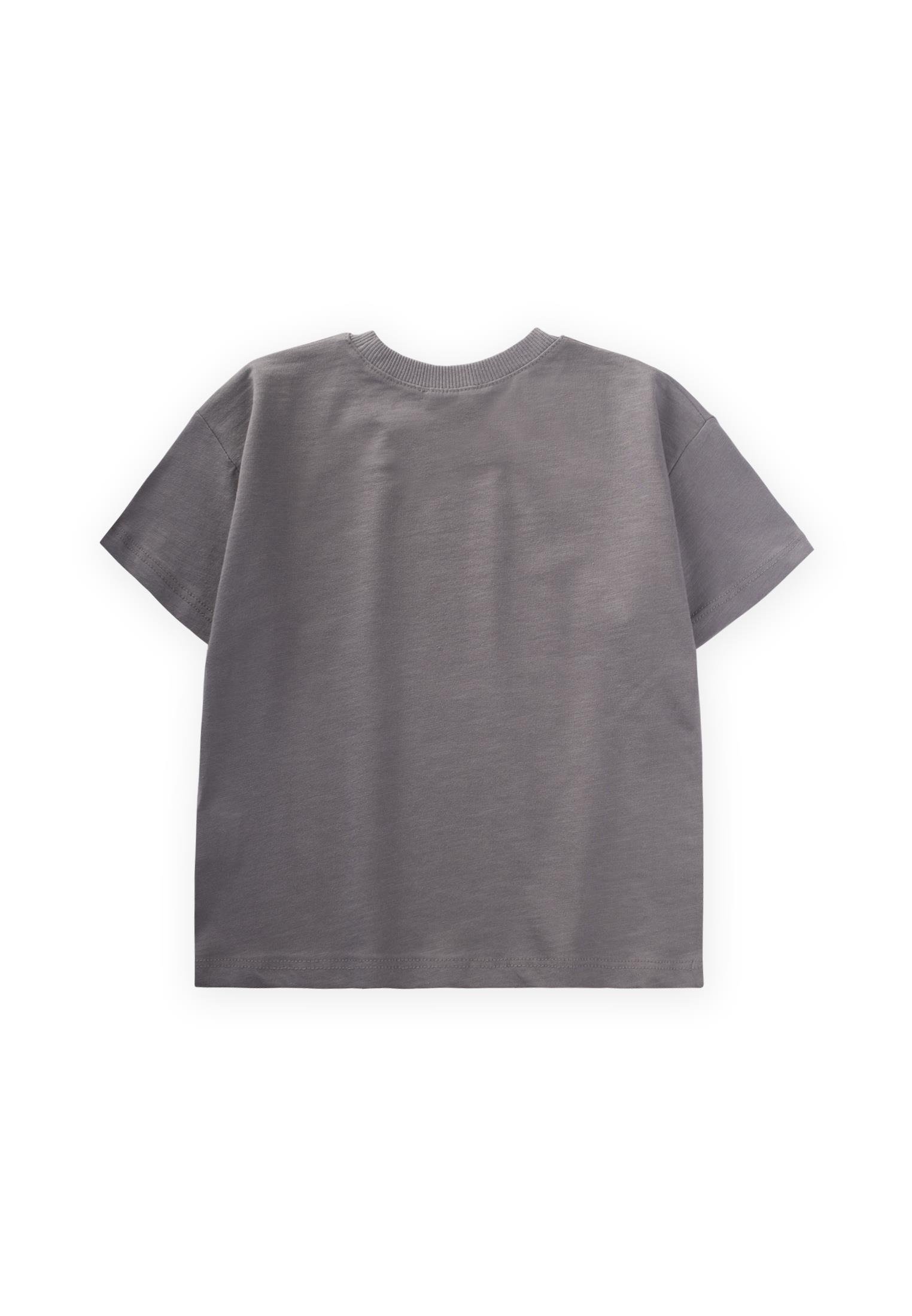 CigitAstranot Baskılı T-Shırt 2-10 Yaş GRİ