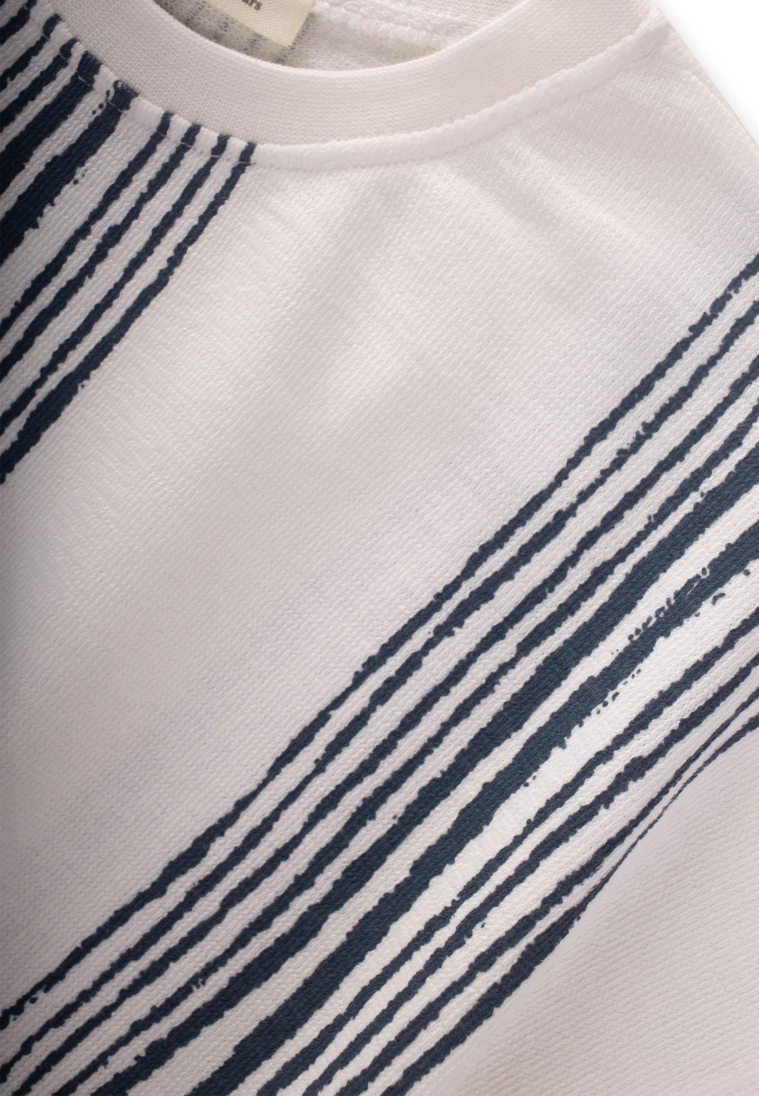 CigitÇizgili T-Shırt Takım 2-9 Yaş EKRU LACİVERT