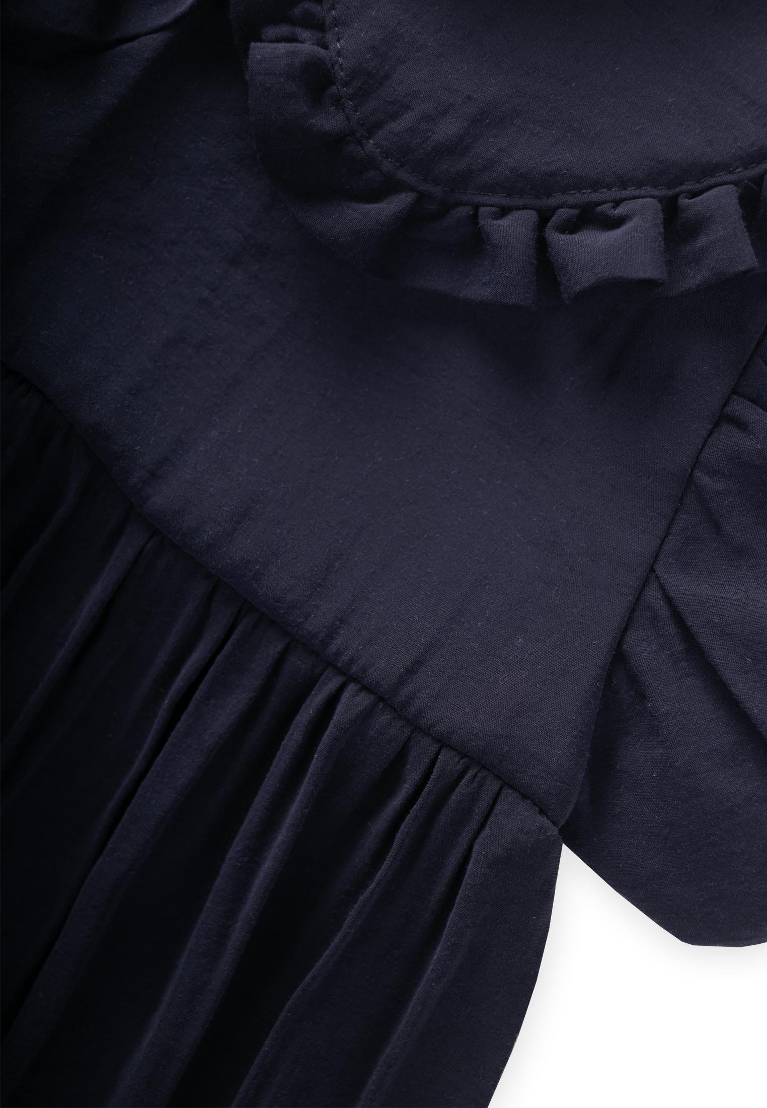 CigitYakalı Modal Elbise 2-10Yaş LACİVERT