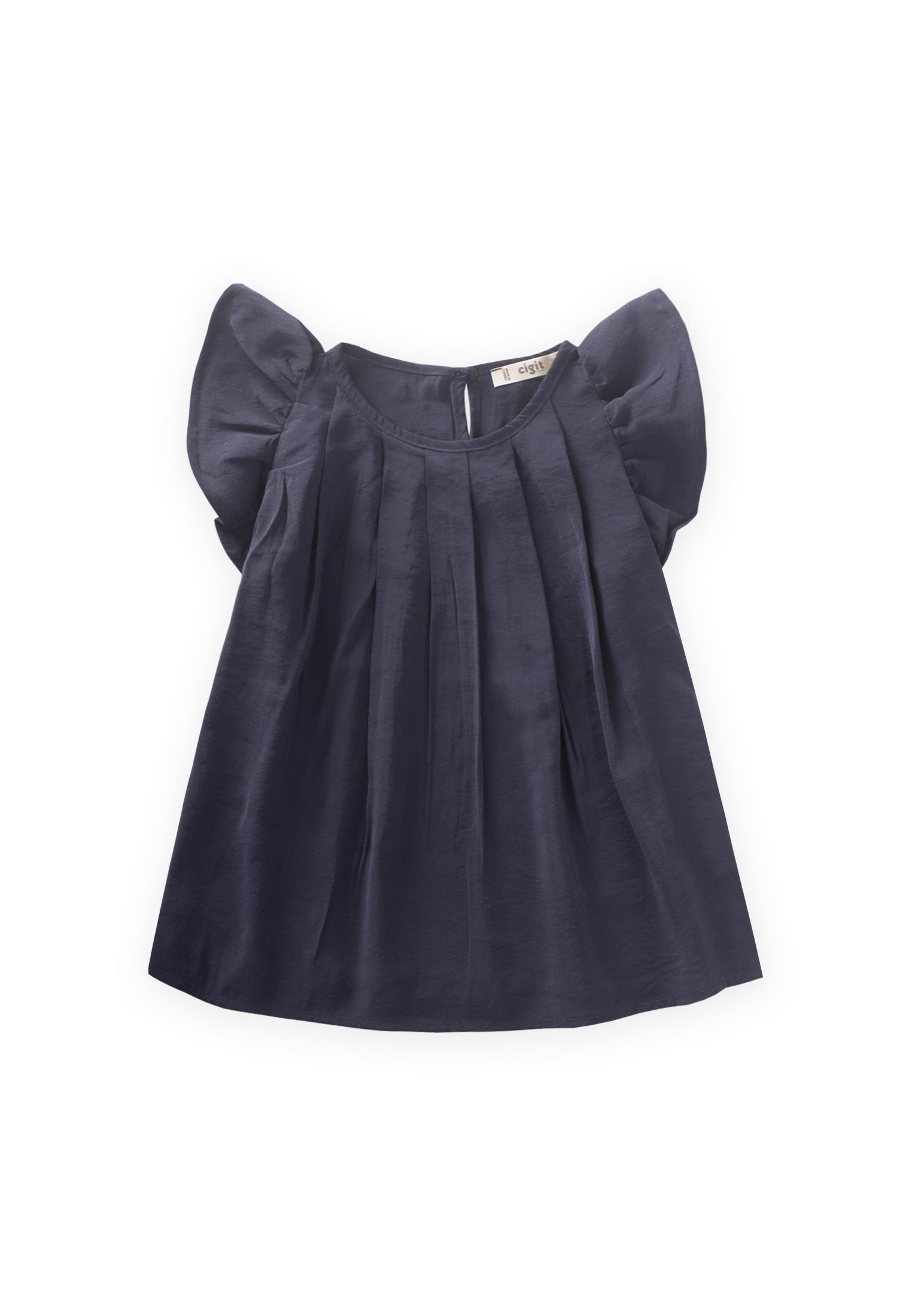 CigitPilikaşe Bluz 2-8 Yaş LACİVERT