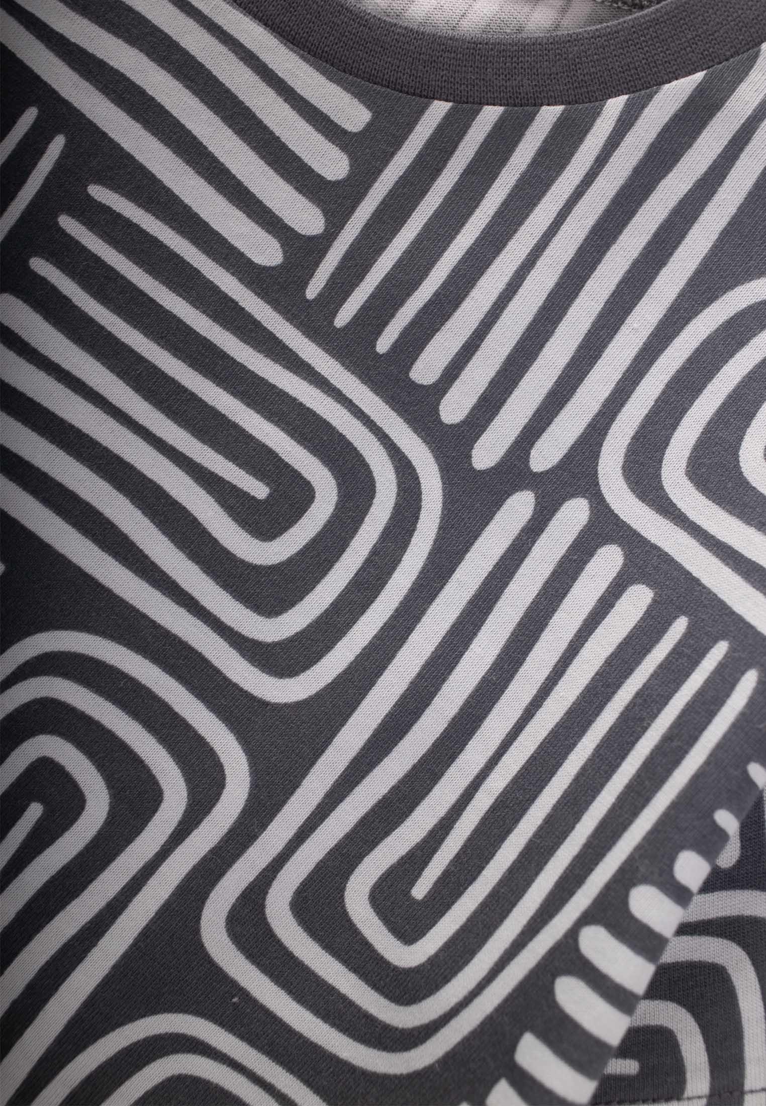 CigitBoho Desenli T-Shırt 2-10 Yaş ANTRASİT