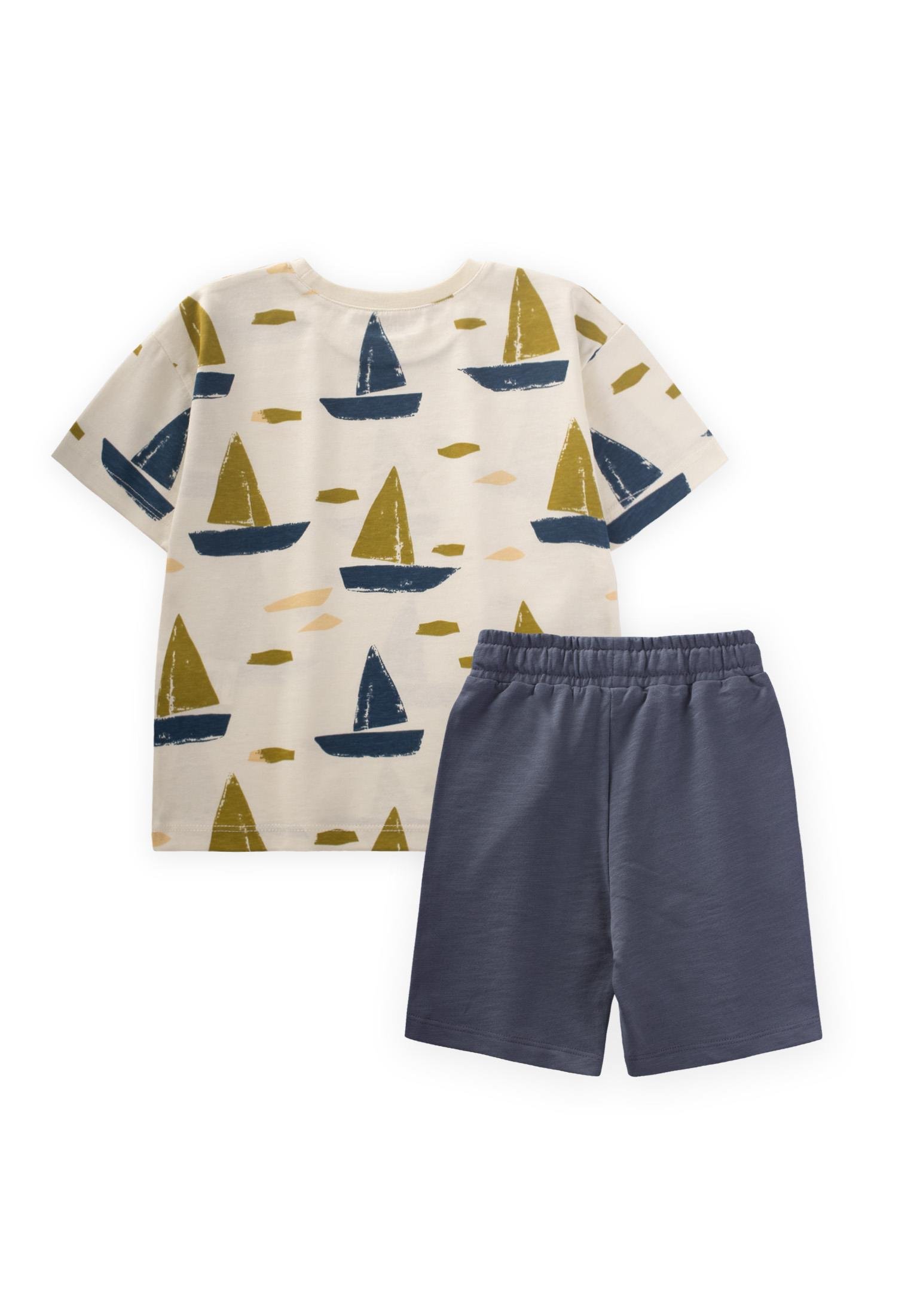 CigitYelken Desenli Kapri Takım 2-10 Yaş EKRU