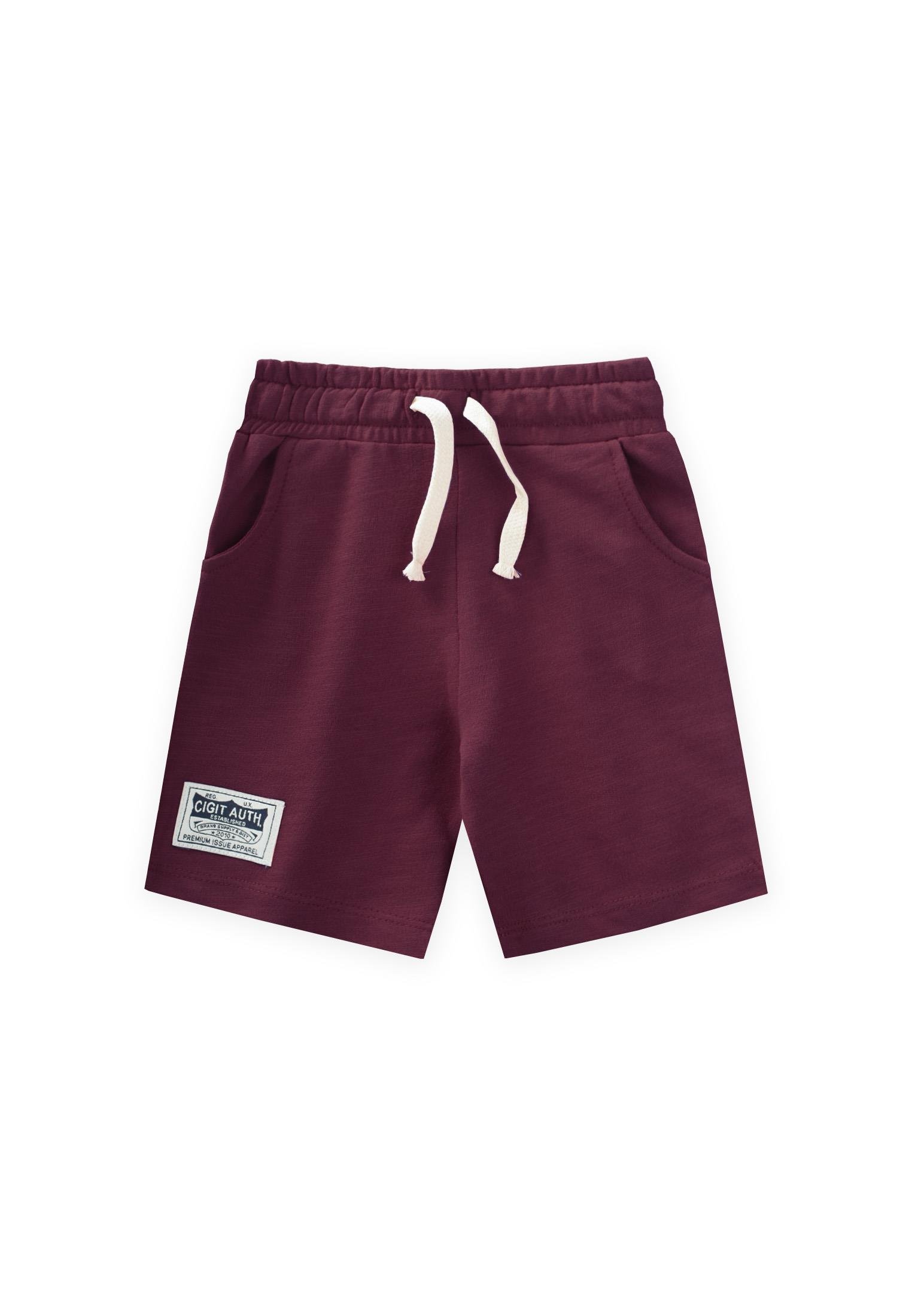 CigitEtiket Detaylı Kapri 1-10 Yaş BORDO