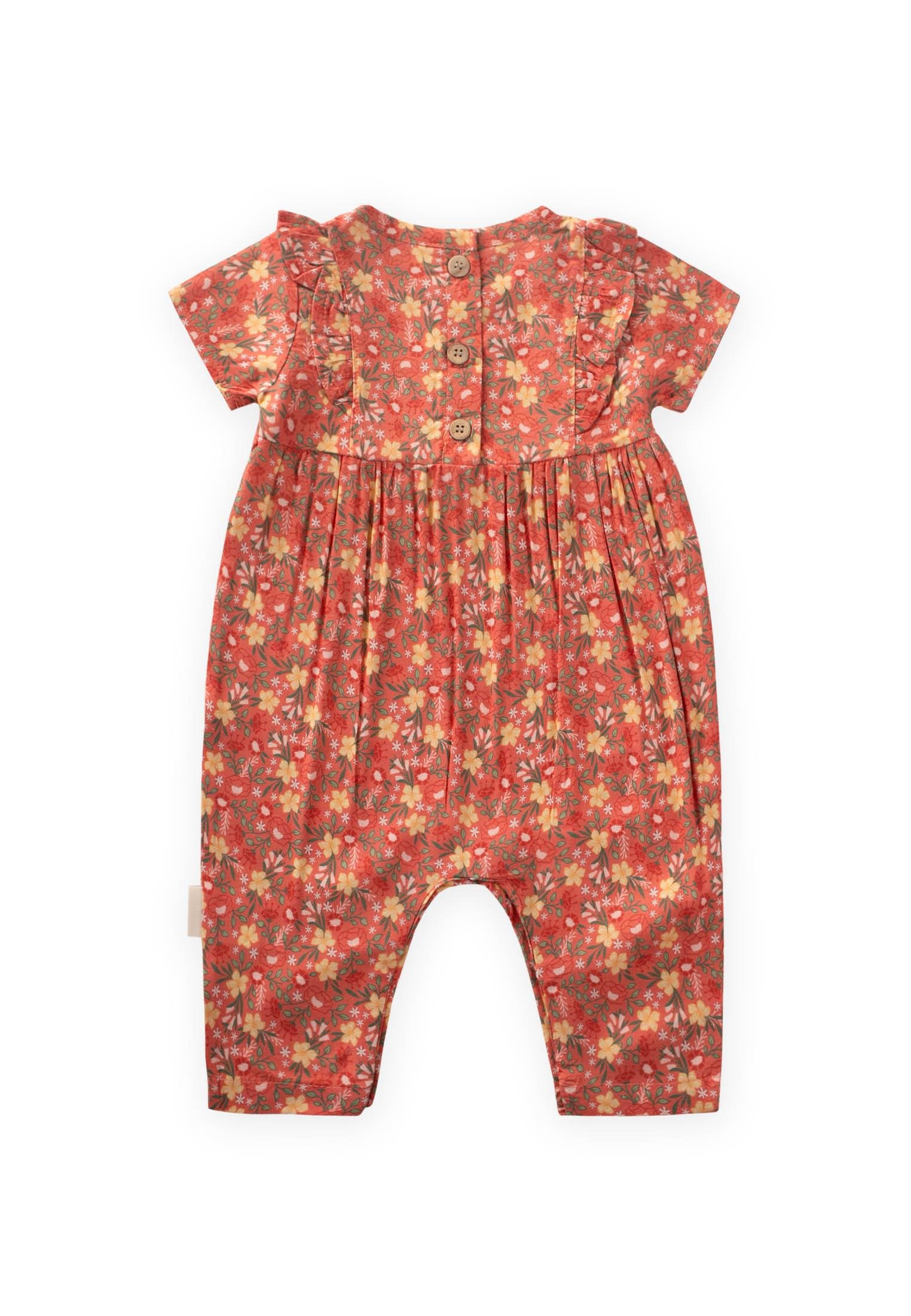 CigitÇiçek Desenli Viskon Tulum 0-3 Yaş YAVRUAĞZI