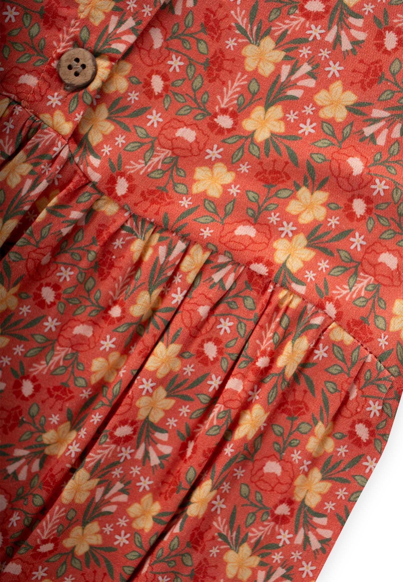 CigitÇiçek Desenli Viskon Elbise 2-10 Yaş YAVRUAĞZI