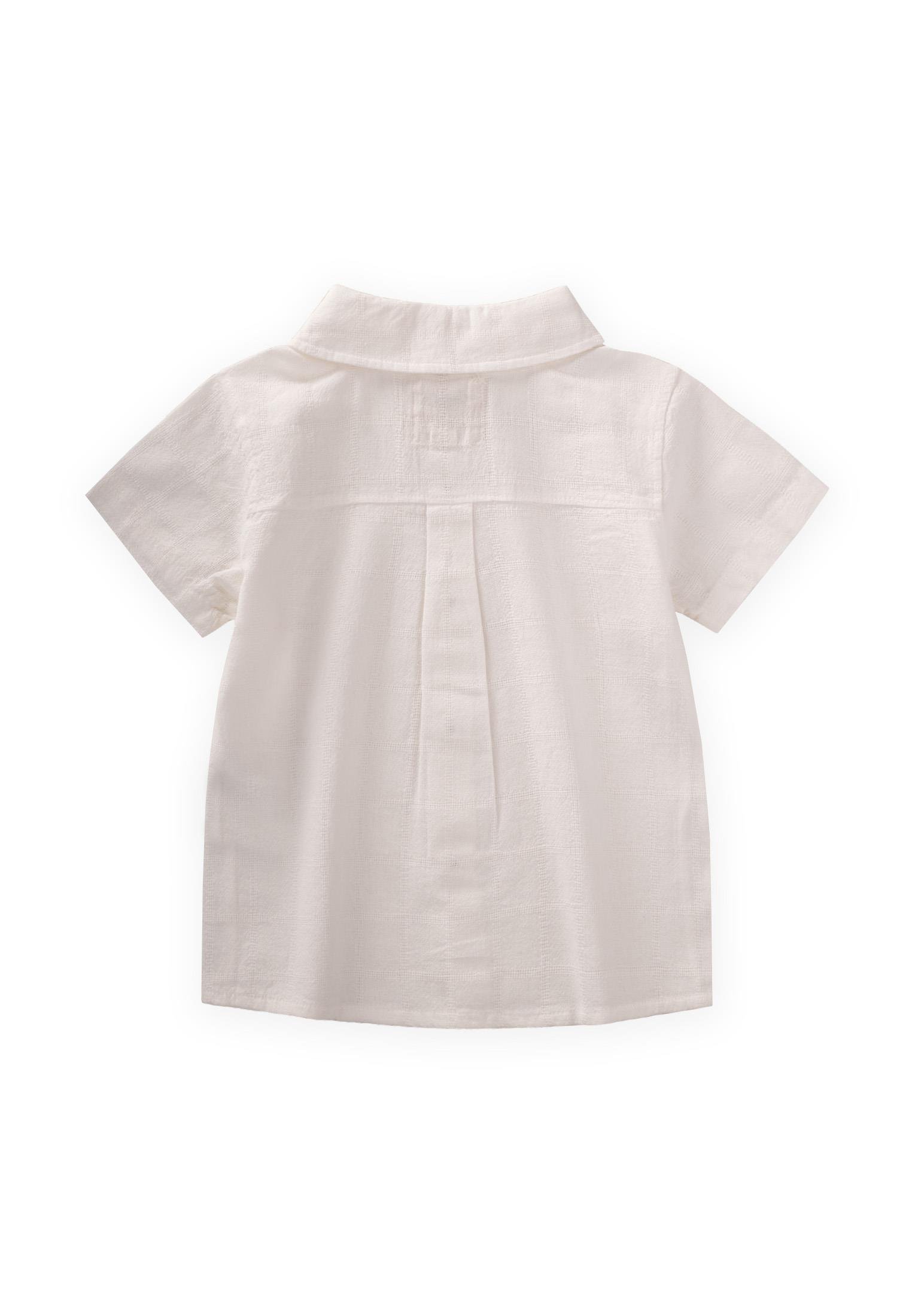 CigitKare Desenli Gömlek 2-10 Yaş EKRU