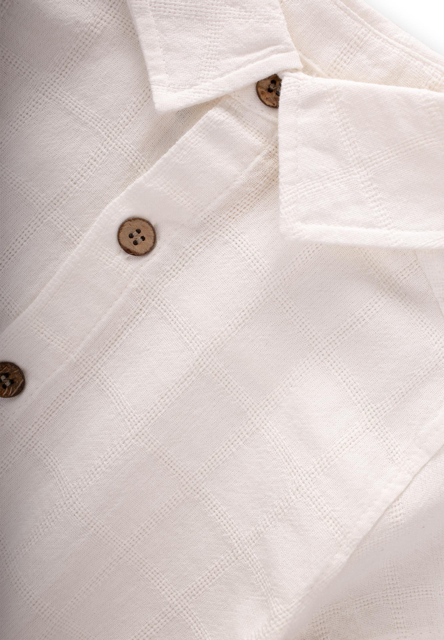 CigitKare Desenli Gömlek 2-10 Yaş EKRU