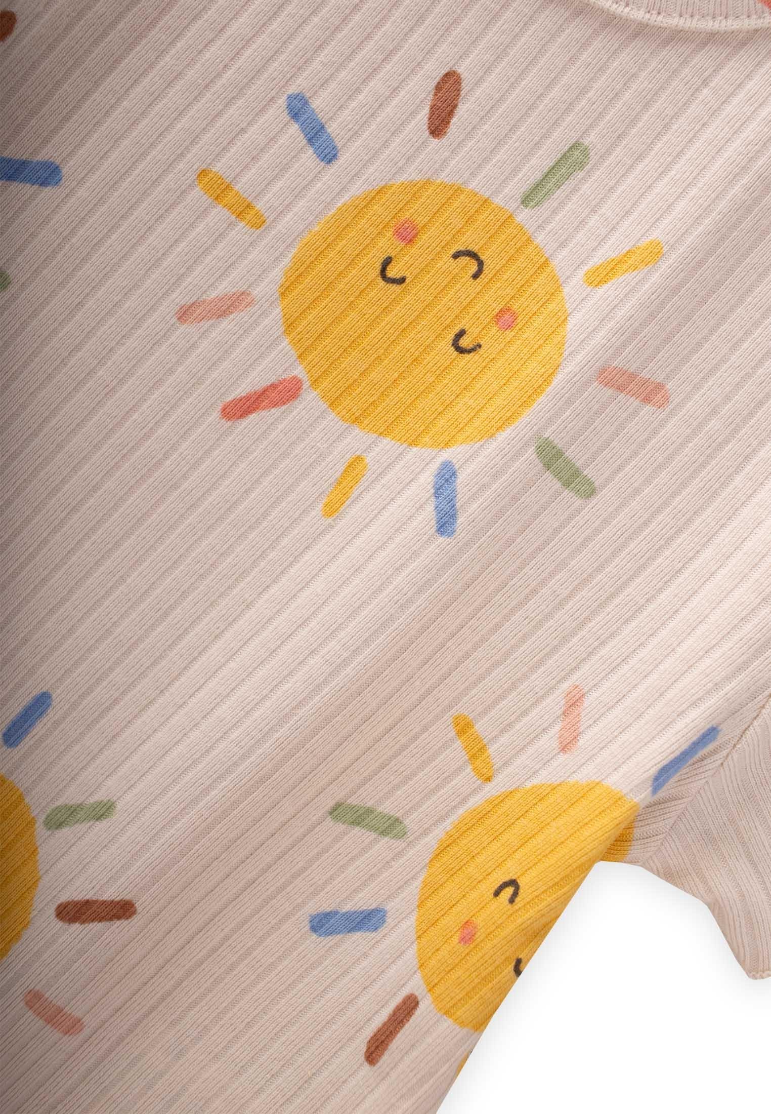 CigitDesenli Şortlu Takım 1-7 Yaş A. BEJ