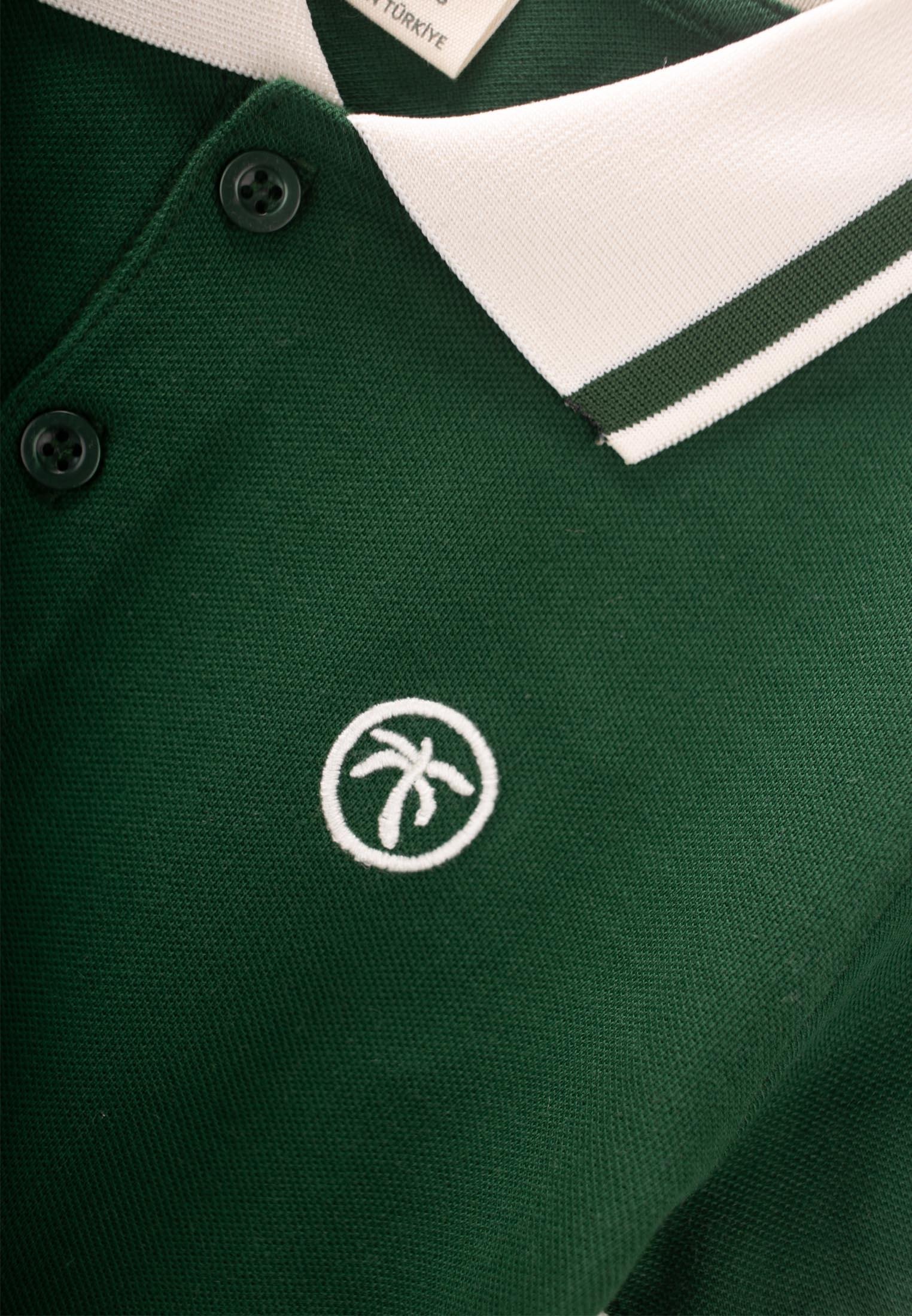 CigitPolo Yaka T-Shırt 2-10 Yaş HAKİ YEŞİL