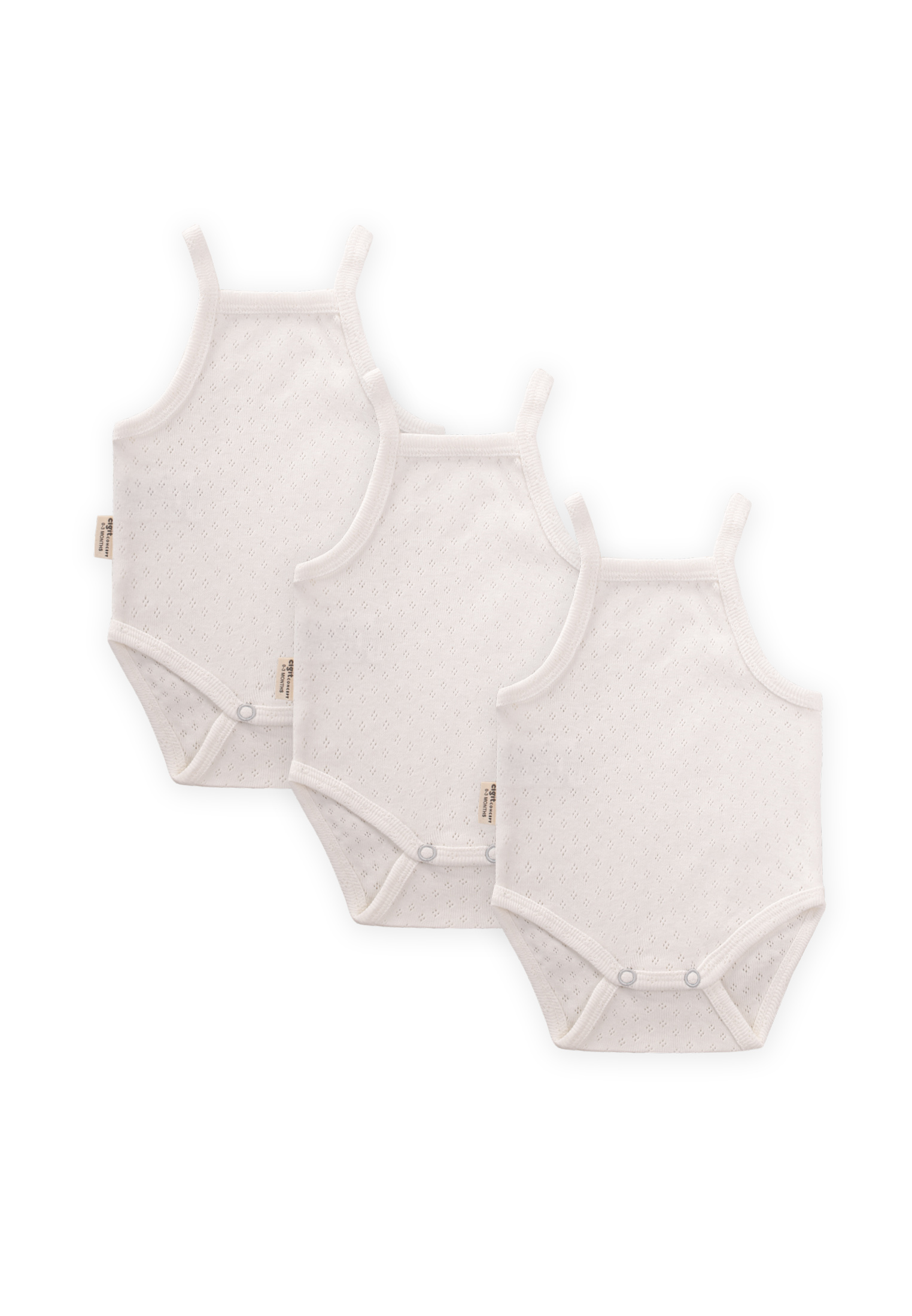 CigitÜçlü Klimalı Zıbın 0-3 Yaş KIRIK BEYAZ