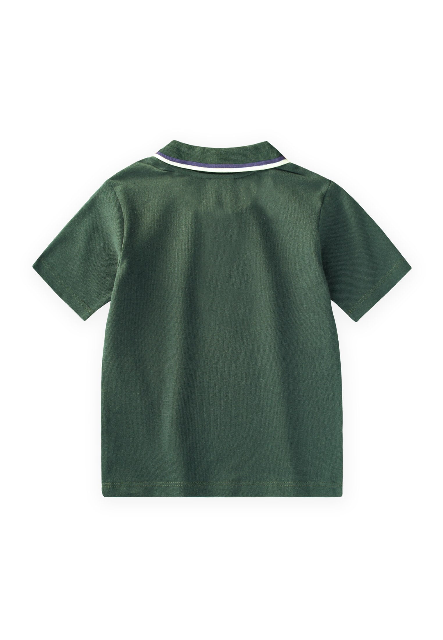 CigitPolo Yaka T-Shirt 2-10 Yaş HAKİ YEŞİL