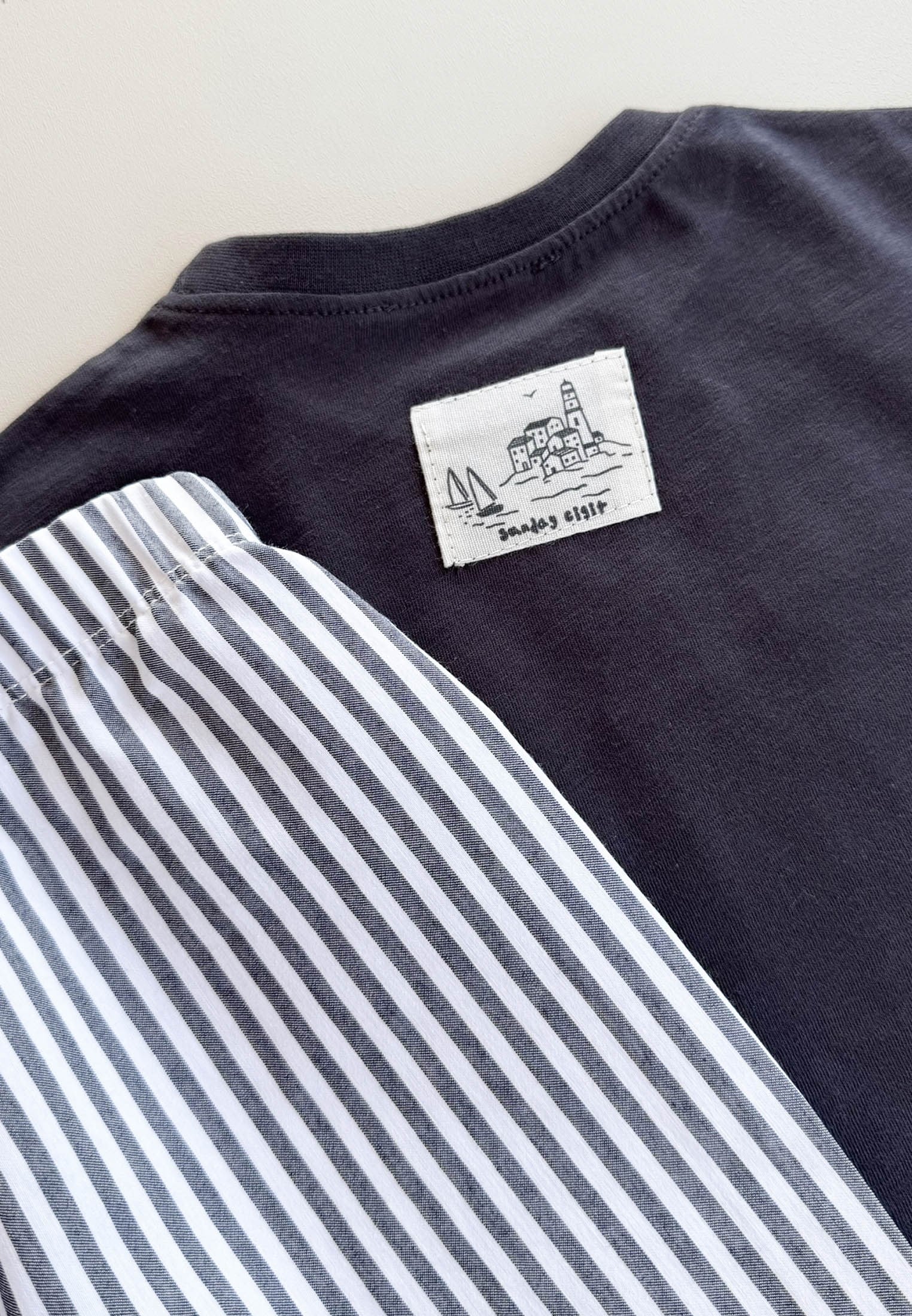 CigitOversize T-Shirt Takım 2-10 Yaş ANTRASİT