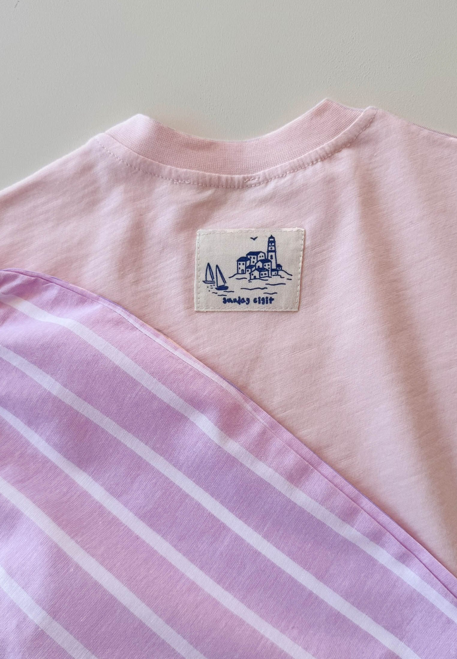 CigitOversize T-Shirt Takım 2-10 Yaş PEMBE