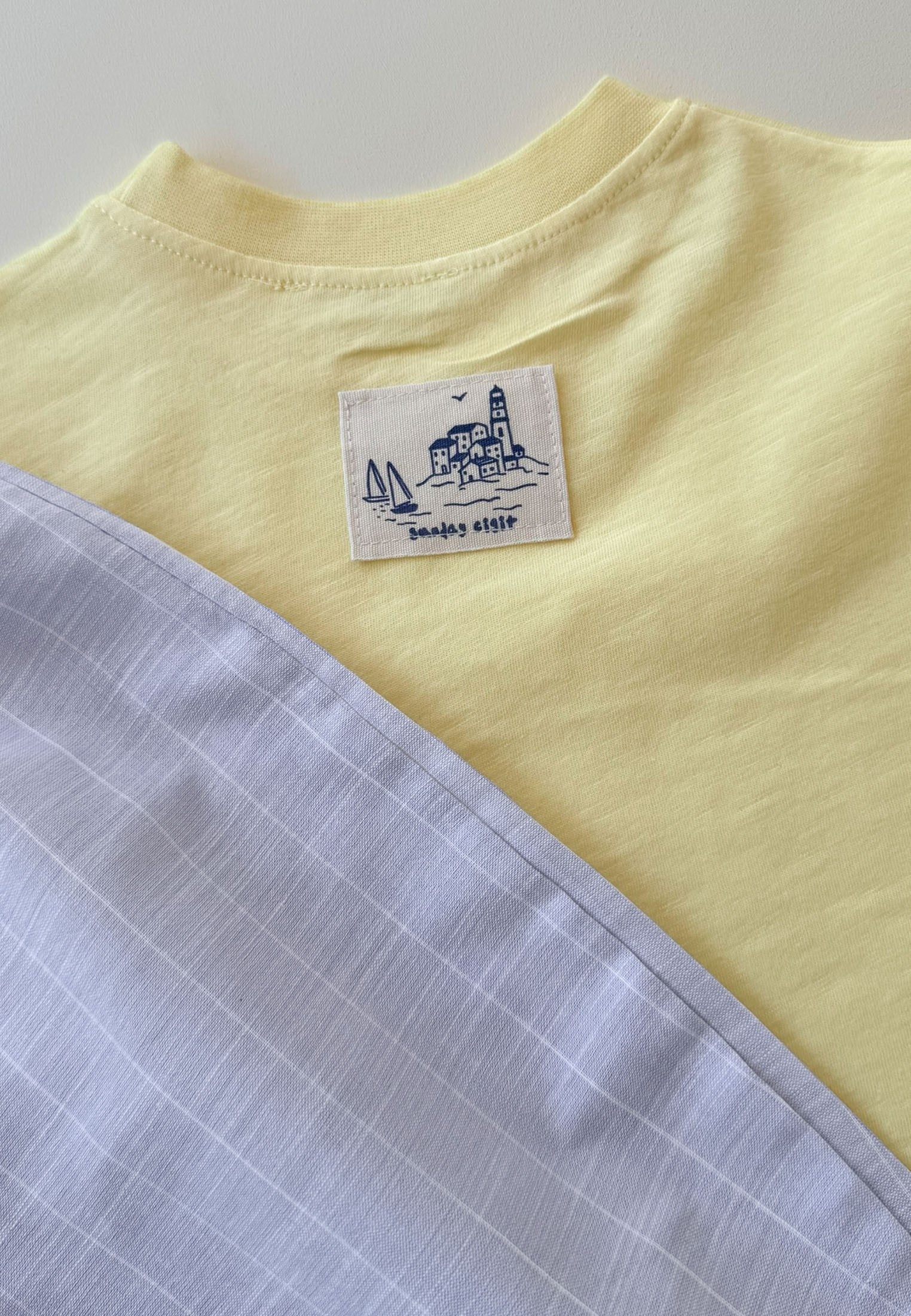 CigitOversize T-Shirt Takım 2-10 Yaş SARI