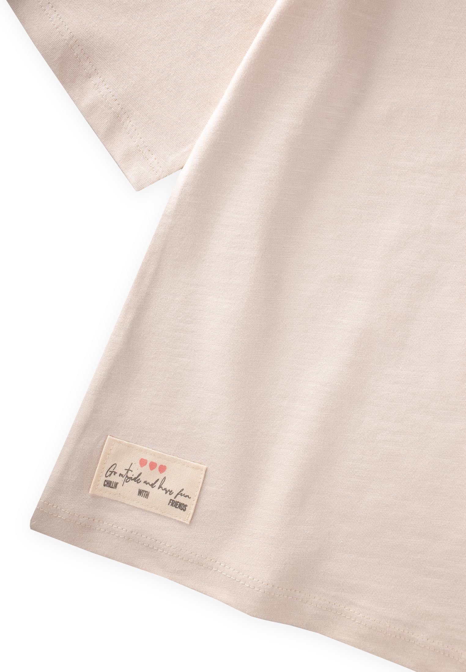 CigitDüşük Kol T-Shirt Takım 5-12 Yaş KUM