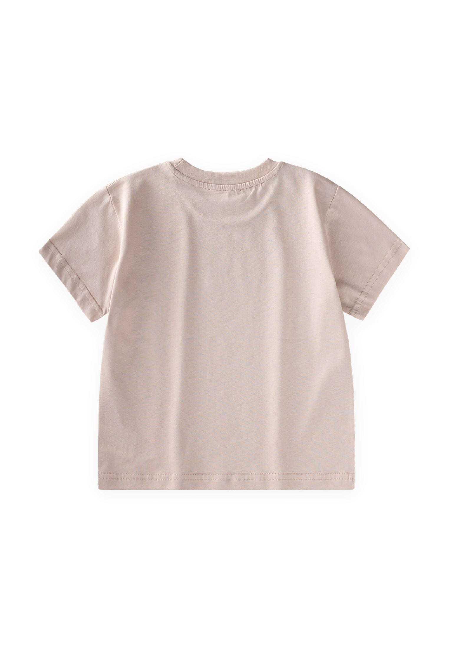 CigitEtiket Detaylı T-Shirt 2-10 Yaş KUM