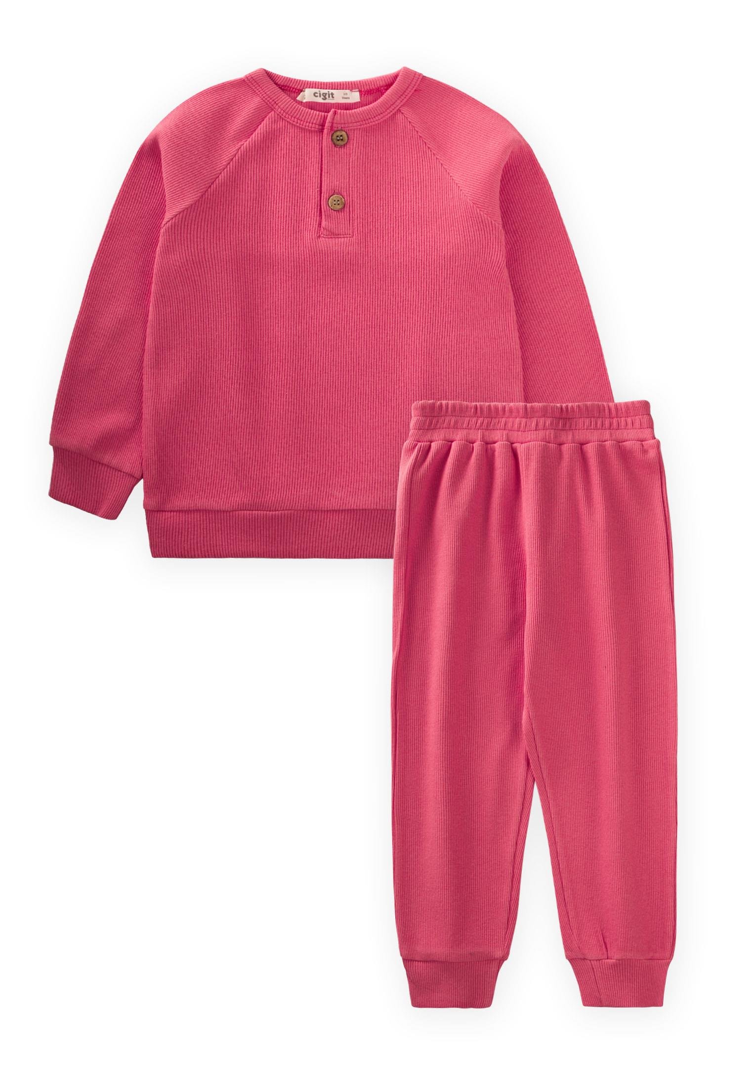 CigitR. Kol Patlı Erkek Basıc Takım 1-8 Yaş MERCAN