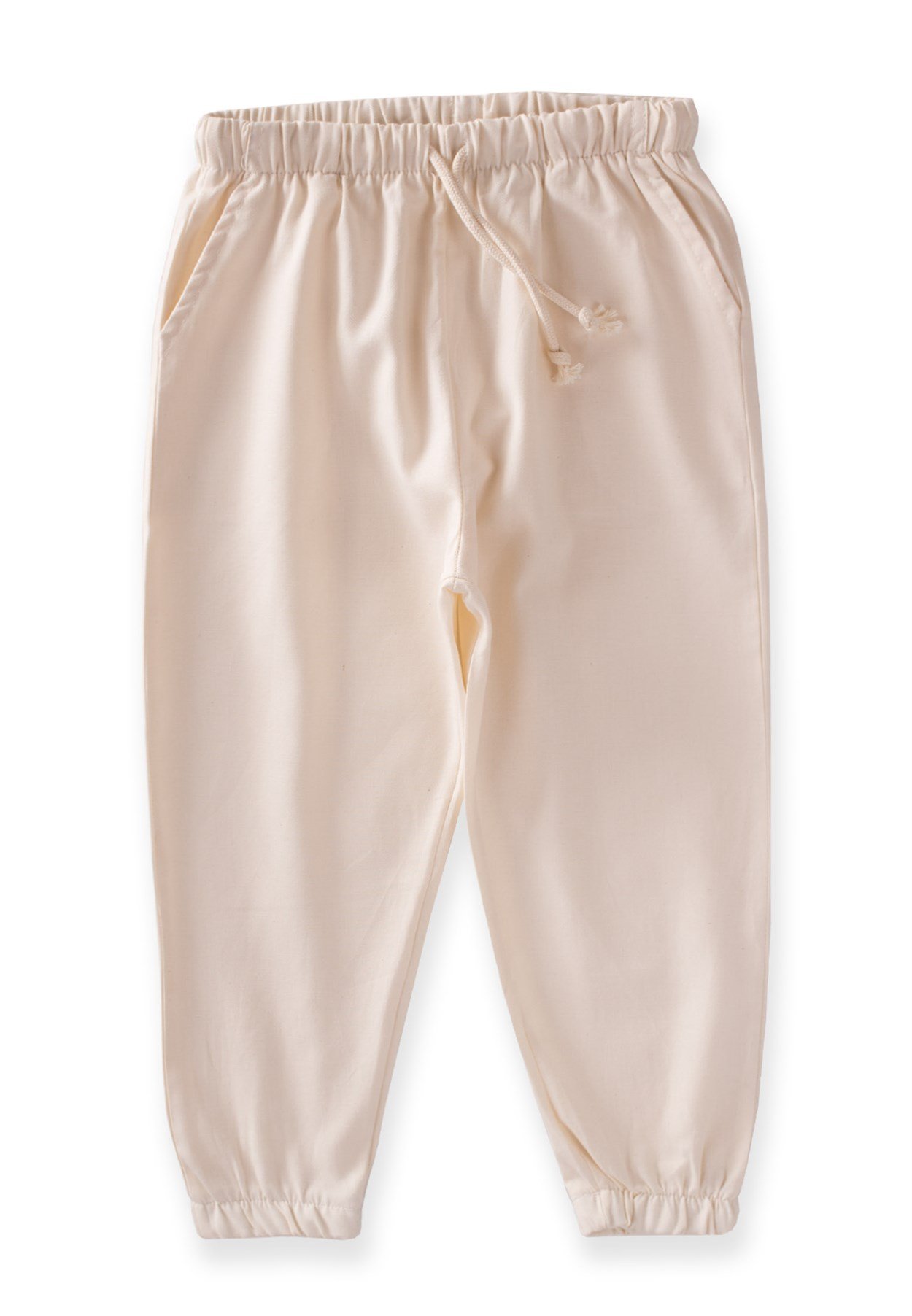 70926 - 5078CigitGabardin Pantolon 2-8 Yaş KREM