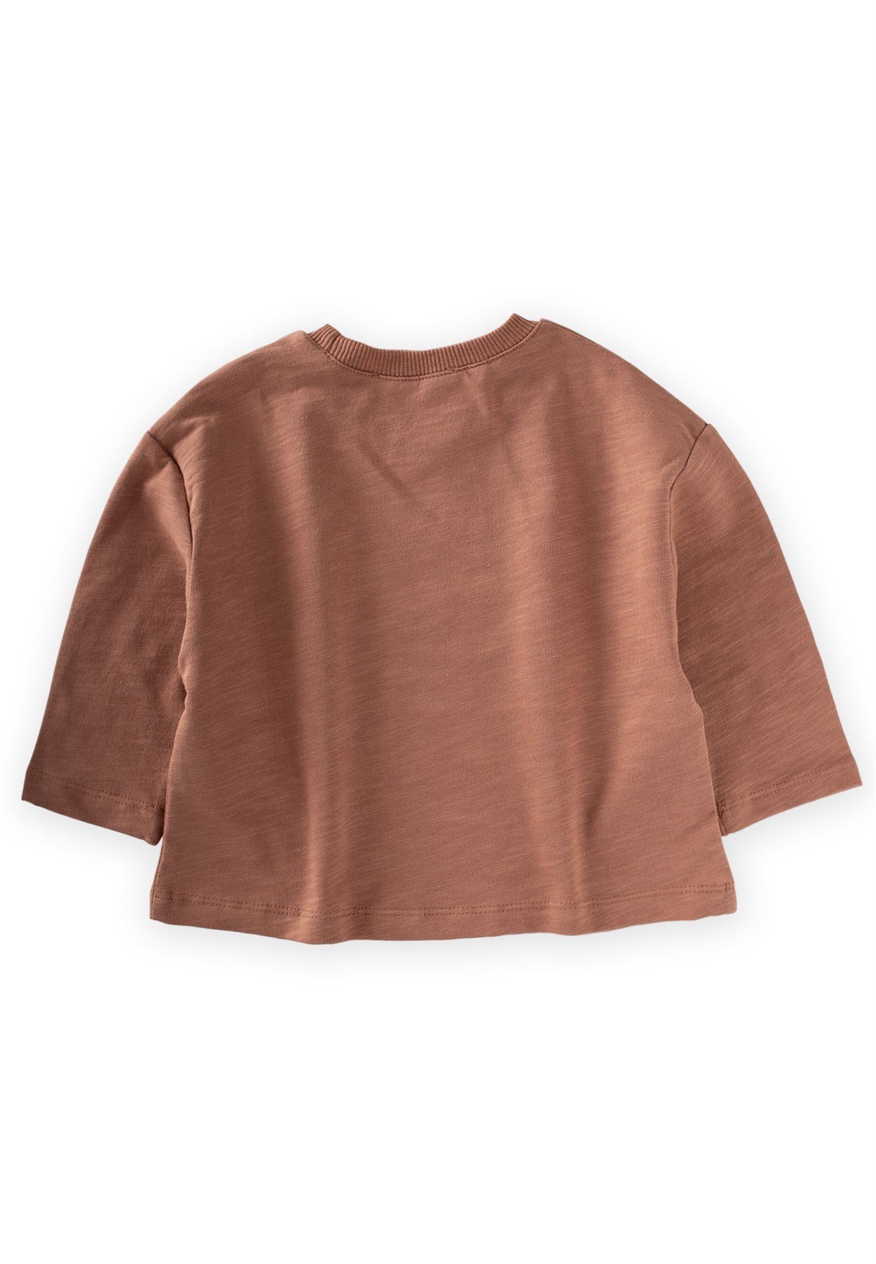 70938 - 5068CigitOversize Sahte Patlı Sweat 1-6 Yaş A.KAHVE