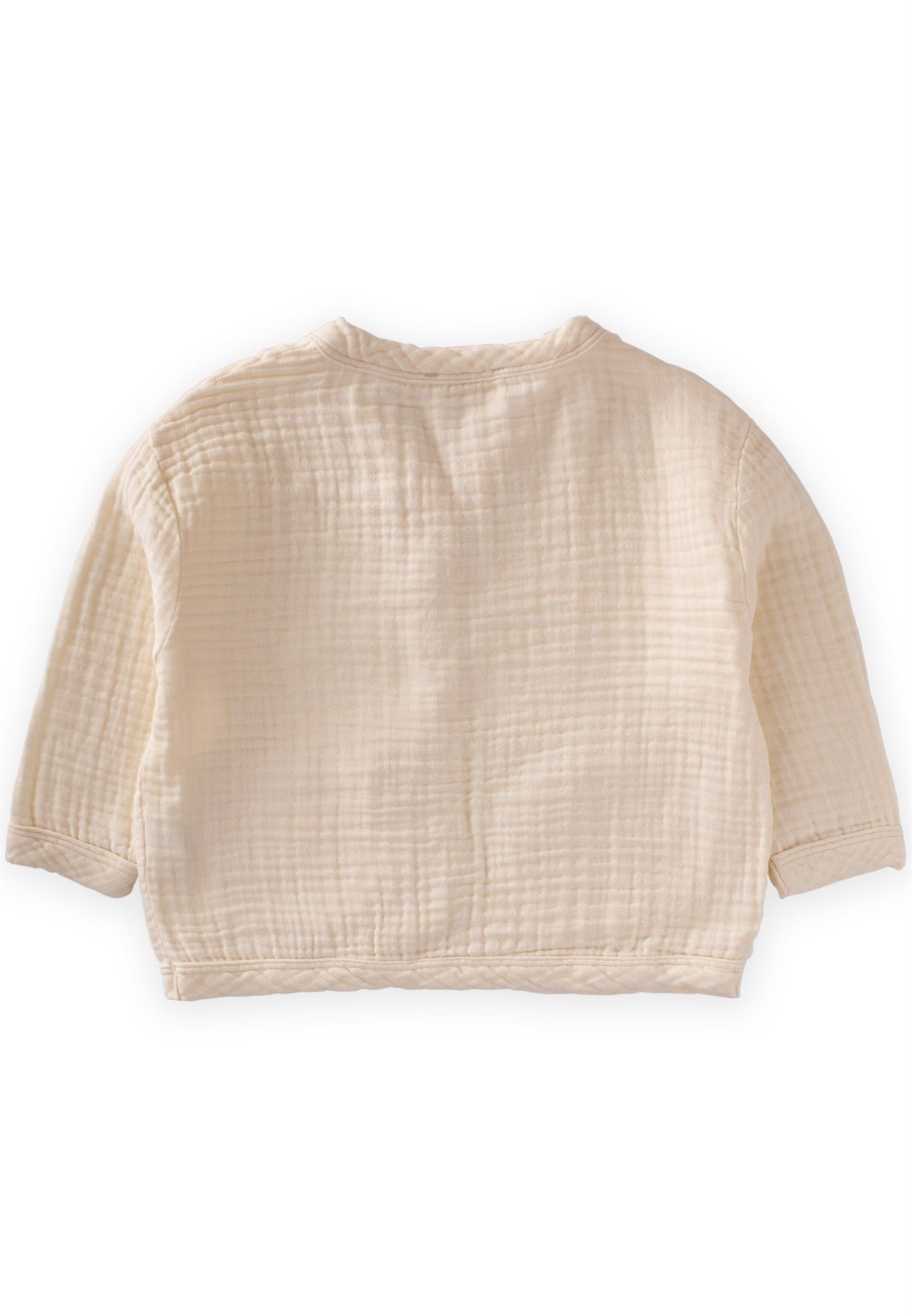 CigitOversize Üç Kat Müslin Hırka 2-7 Yaş KREM