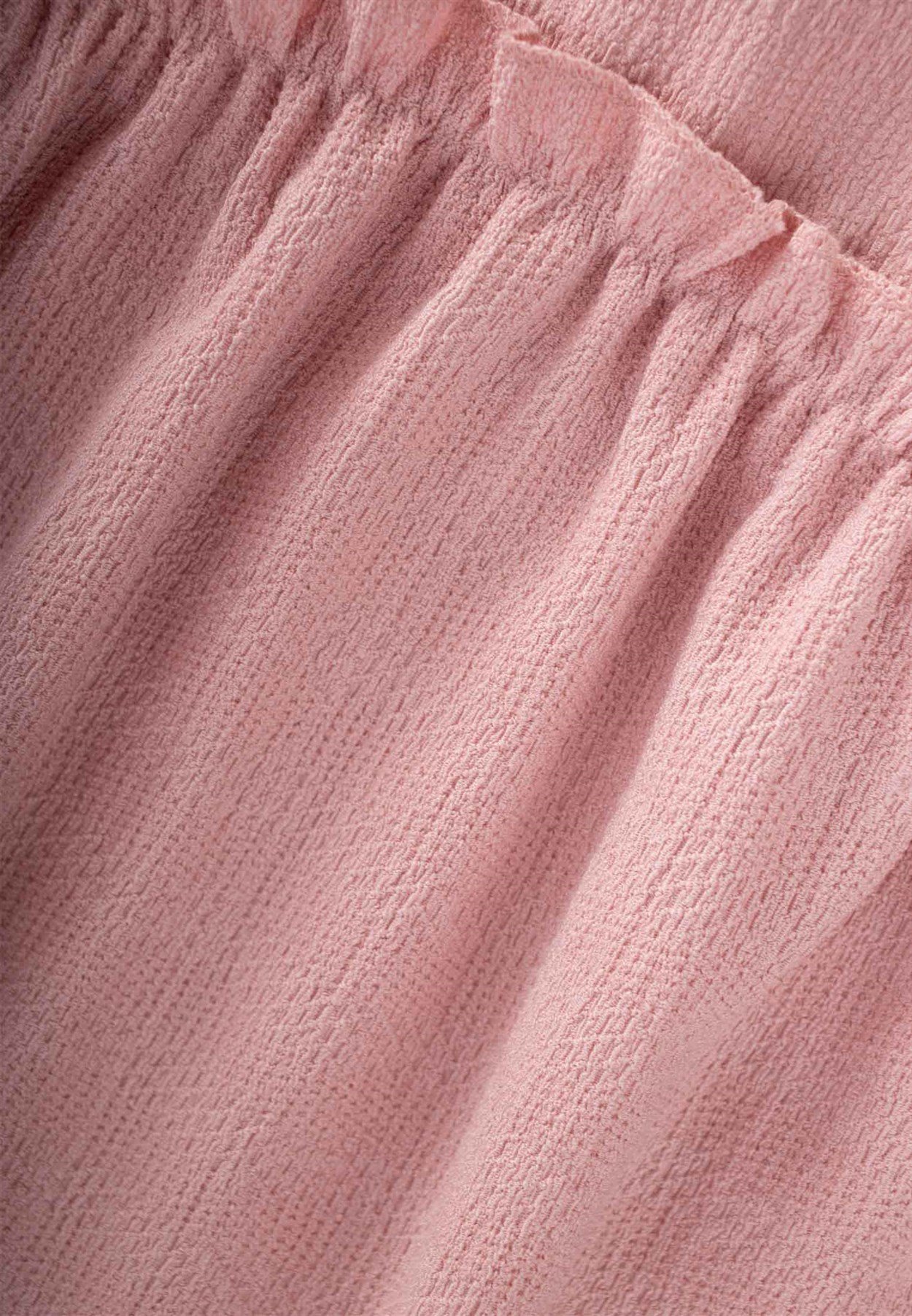 70972 - 5057CigitRobadan Büzgülü Jakarlı Elbise 3-9 Yaş PEMBE