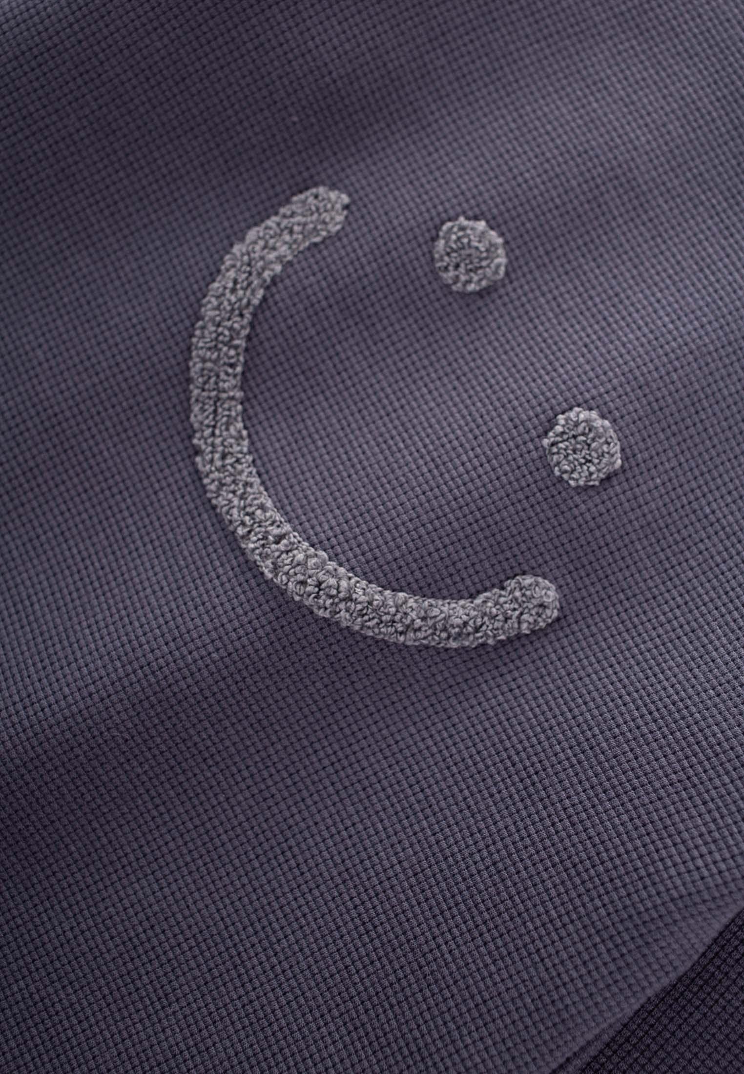 CigitSmile Süzene Nakışlı Waffle Mevsimlik T-Shırt 2-10 Yaş FÜME