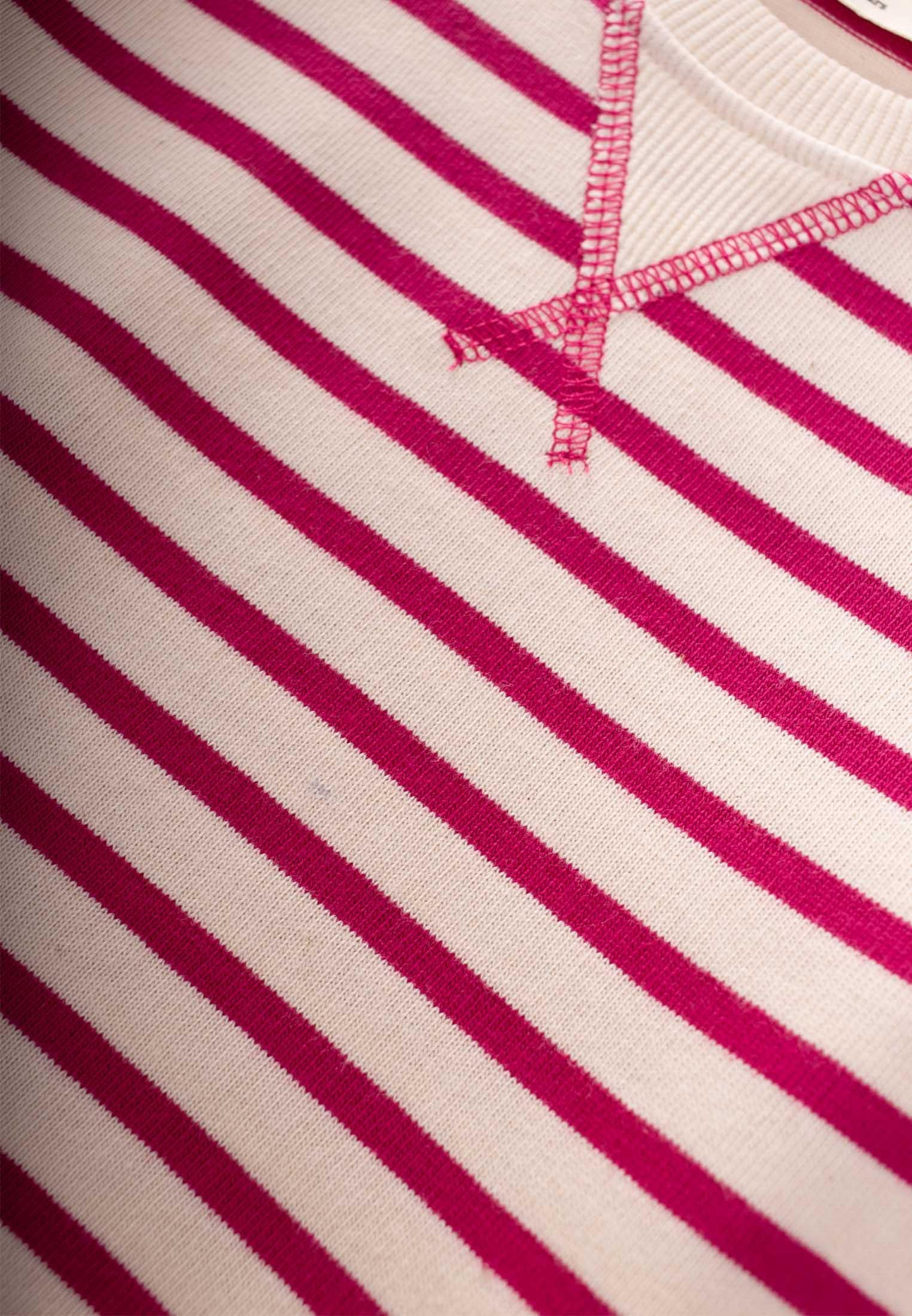 CigitÇizgili Karyoka Detaylı Mevsimlik Sweat 2-12 Yaş FUŞYA